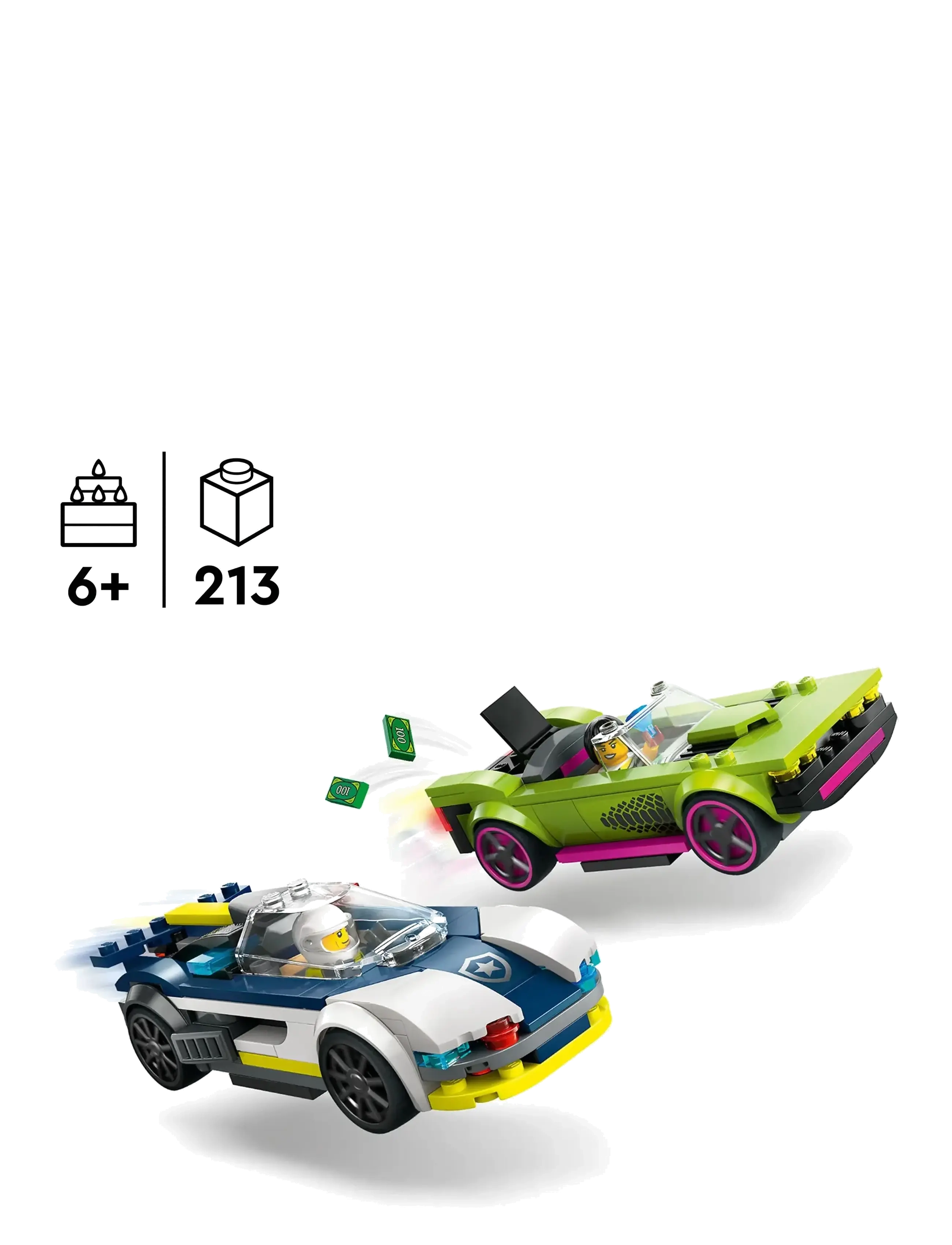 LEGO - City Police Car and Muscle Car Chase Set 60415 - lego formula 1 - multi - 1