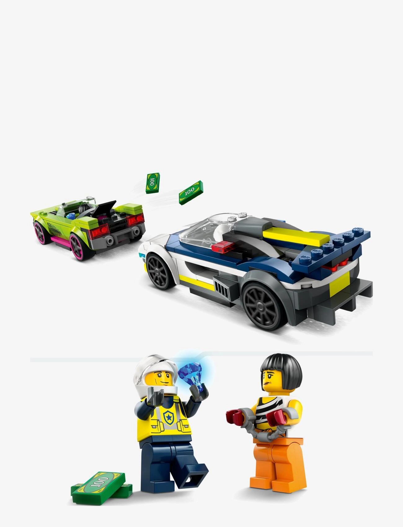 LEGO - City Police Car and Muscle Car Chase Set 60415 - lego formula 1 - multi - 3