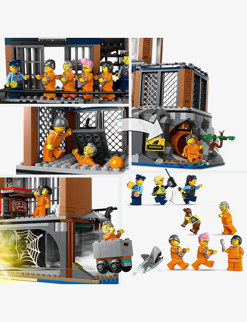 LEGO - City Police Prison Island Building Toy 60419 - lego® city - multi - 4