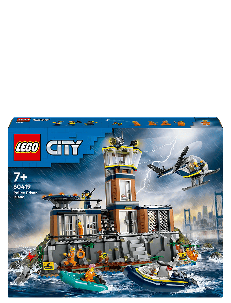 LEGO - City Police Prison Island Building Toy 60419 - lego® city - multi - 5
