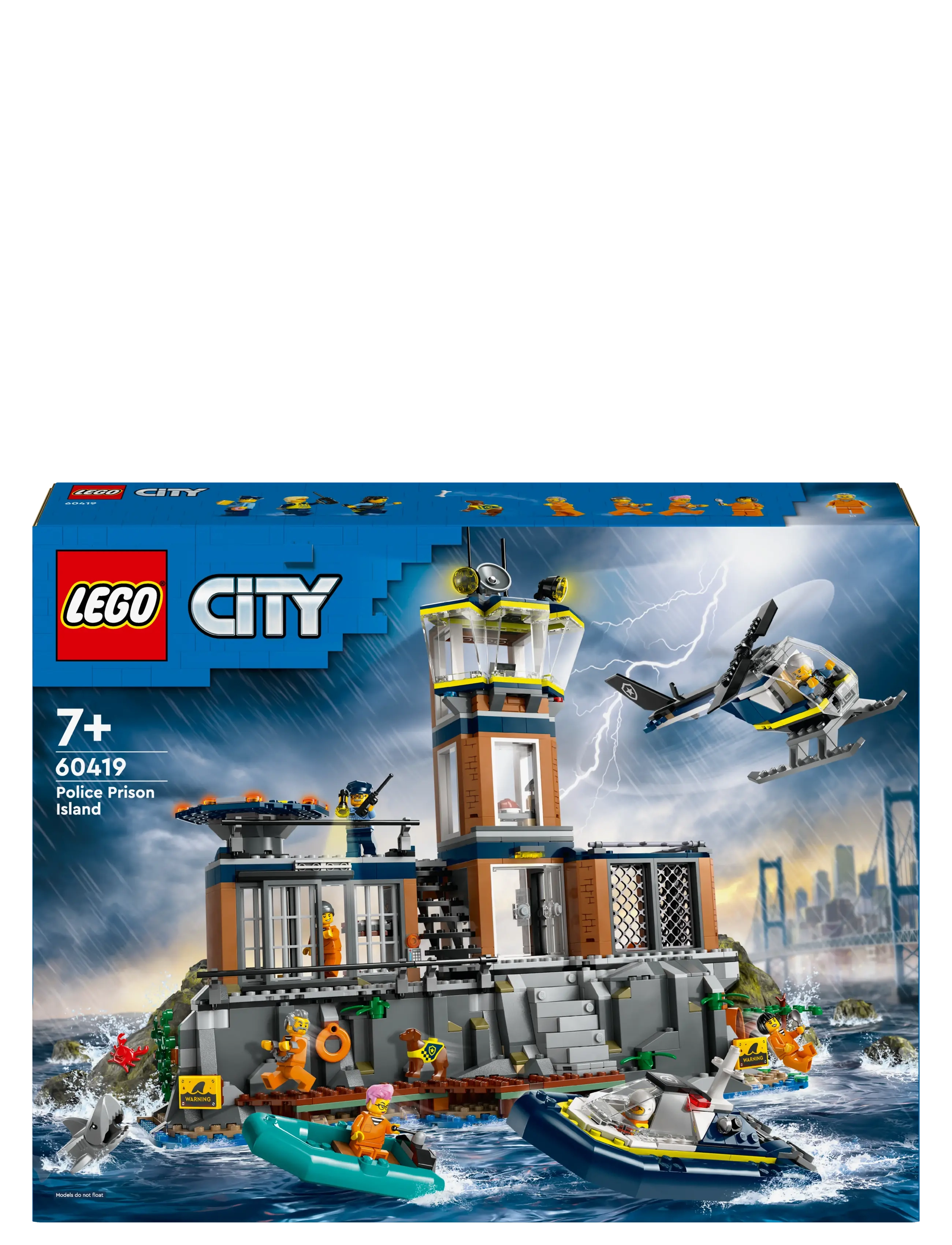 LEGO - City Police Prison Island Building Toy 60419 - lego® city - multi - 5
