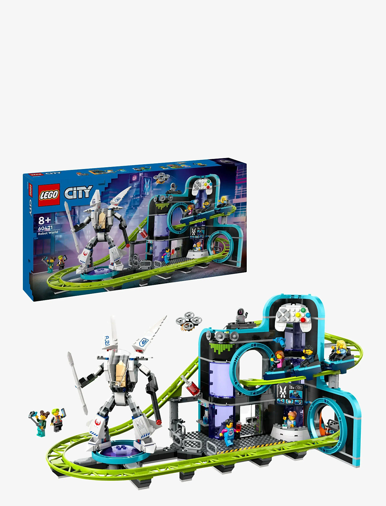 LEGO City Robot World Roller-coaster Park Toy 60421 (LGO60421