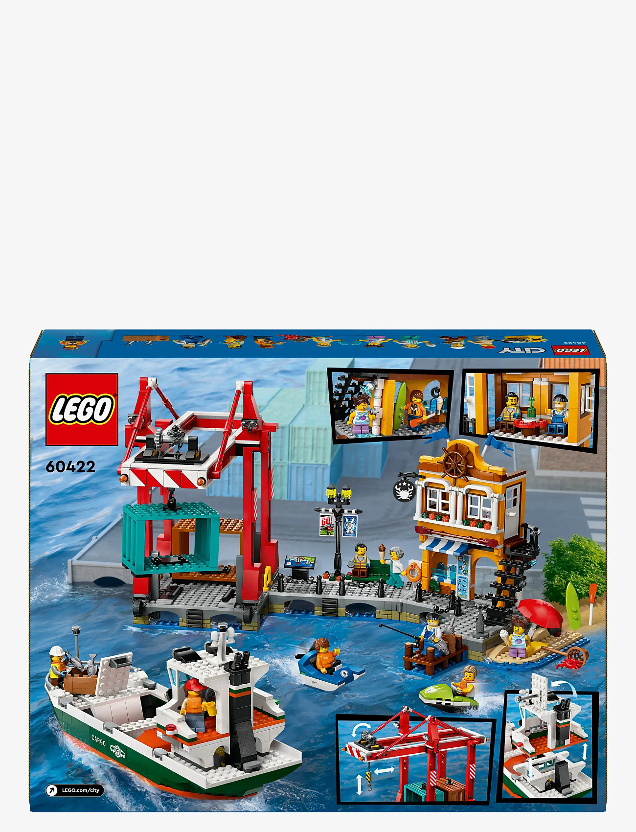 Cargo Ship Lego Set LEGO CITY 60422 Seaport And Cargo Ship System