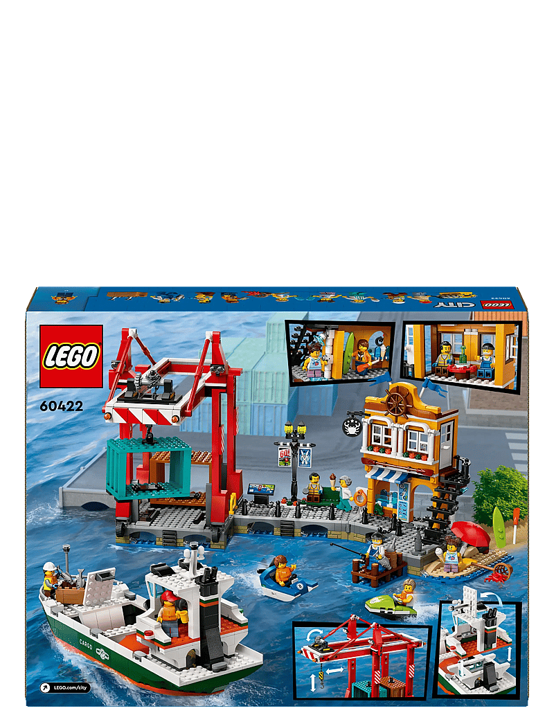 Cargo Ship Lego Set LEGO CITY 60422 Seaport And Cargo Ship System