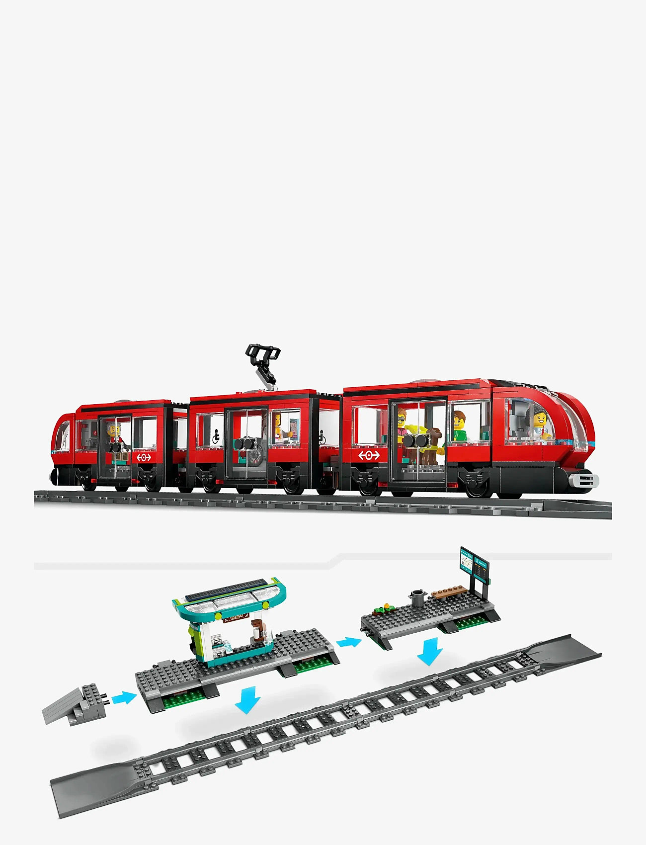 LEGO City Downtown Tram And Station Toy Set 60423 (LGO60423) LEGO® City 