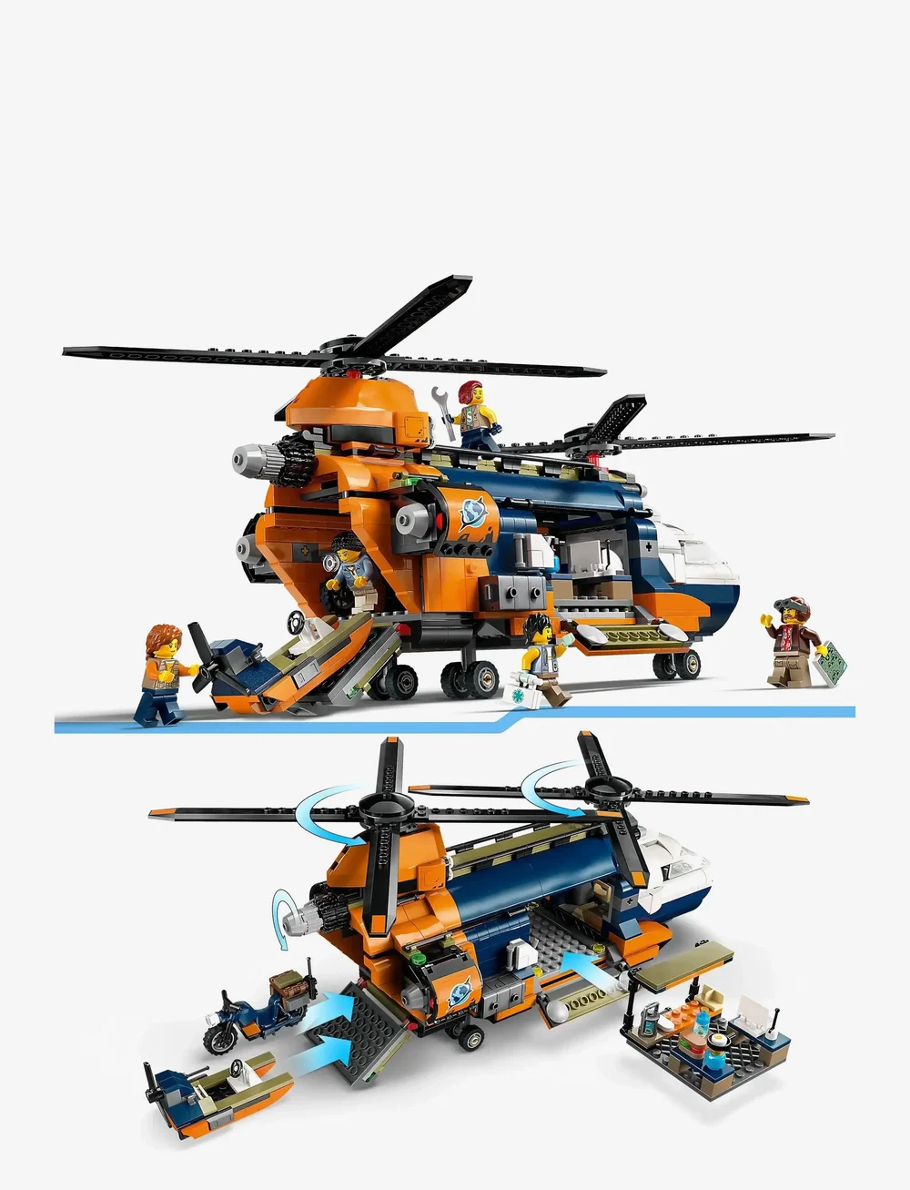 LEGO - City Jungle Explorer Helicopter at Base Camp Set 60437 - lego city - multi - 3