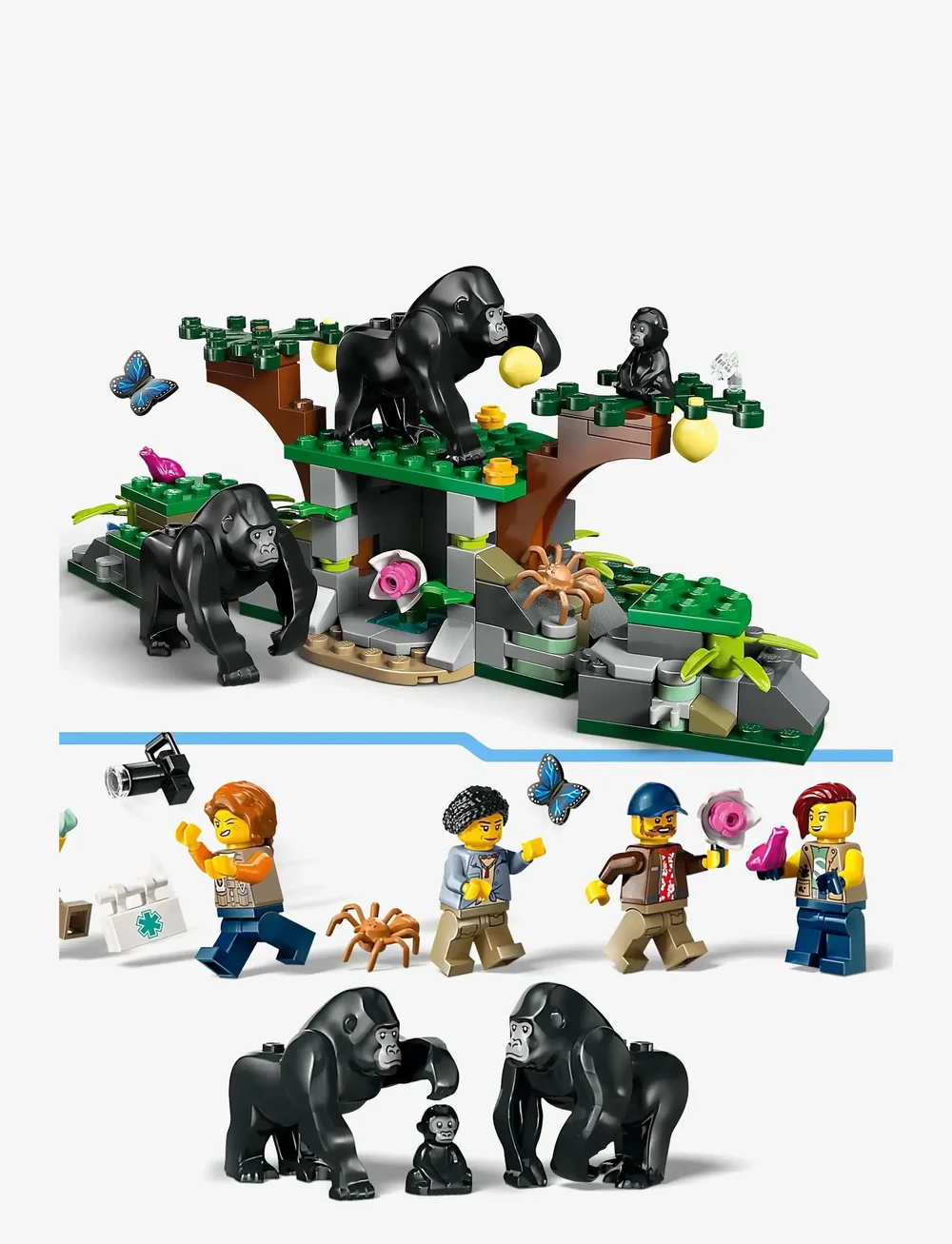 LEGO - City Jungle Explorer Helicopter at Base Camp Set 60437 - lego city - multi - 4