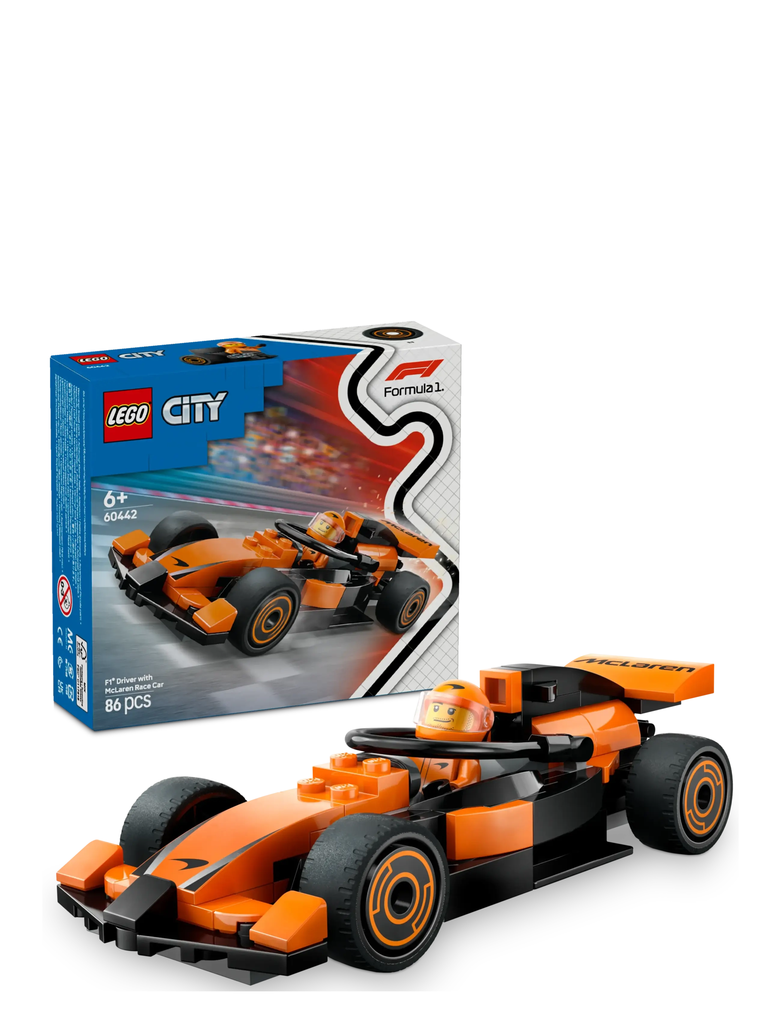 LEGO F1 -Kører Med Mclaren-Racerbil 60442 Patterned - One Size - Kinder