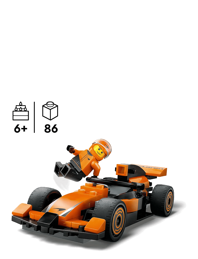 LEGO - City Driver with McLaren Race Car Mini Vehicle Toy Playset 60442 - lego formula 1 - multi - 1