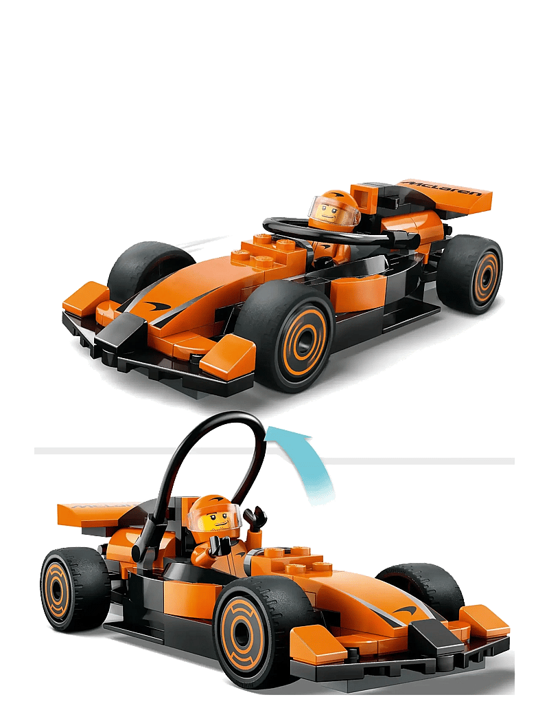 LEGO - City Driver with McLaren Race Car Mini Vehicle Toy Playset 60442 - lego formula 1 - multi - 2