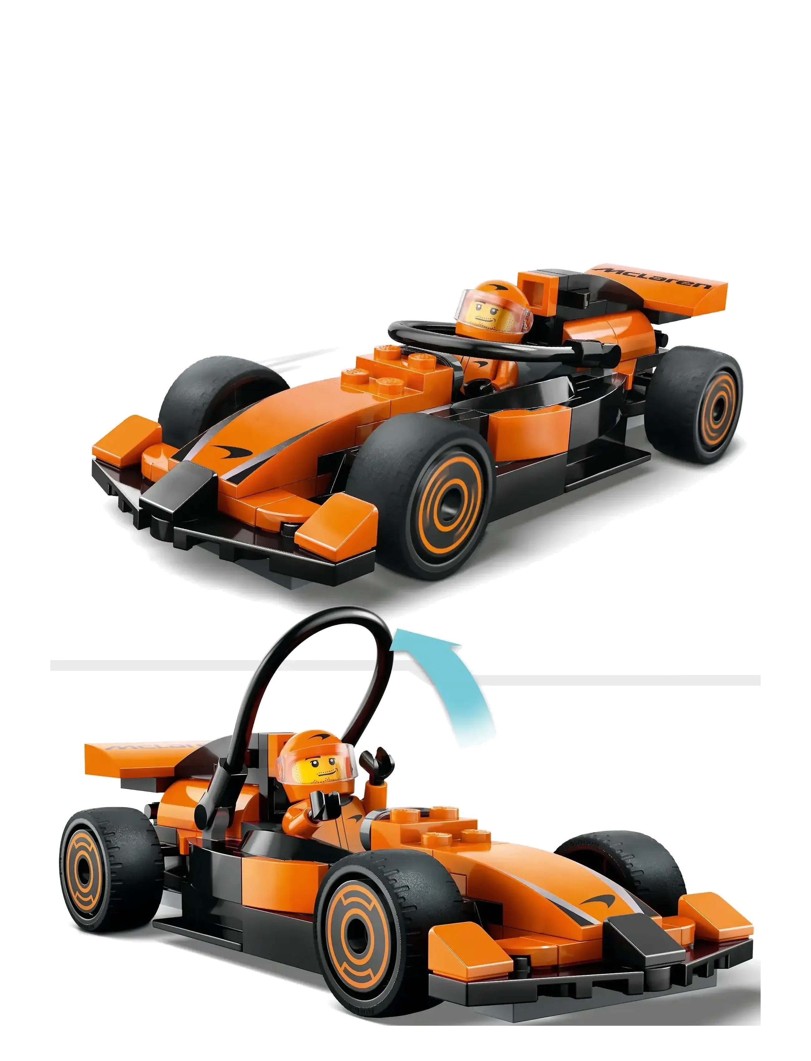 LEGO - City Driver with McLaren Race Car Mini Vehicle Toy Playset 60442 - lego formula 1 - multi - 2