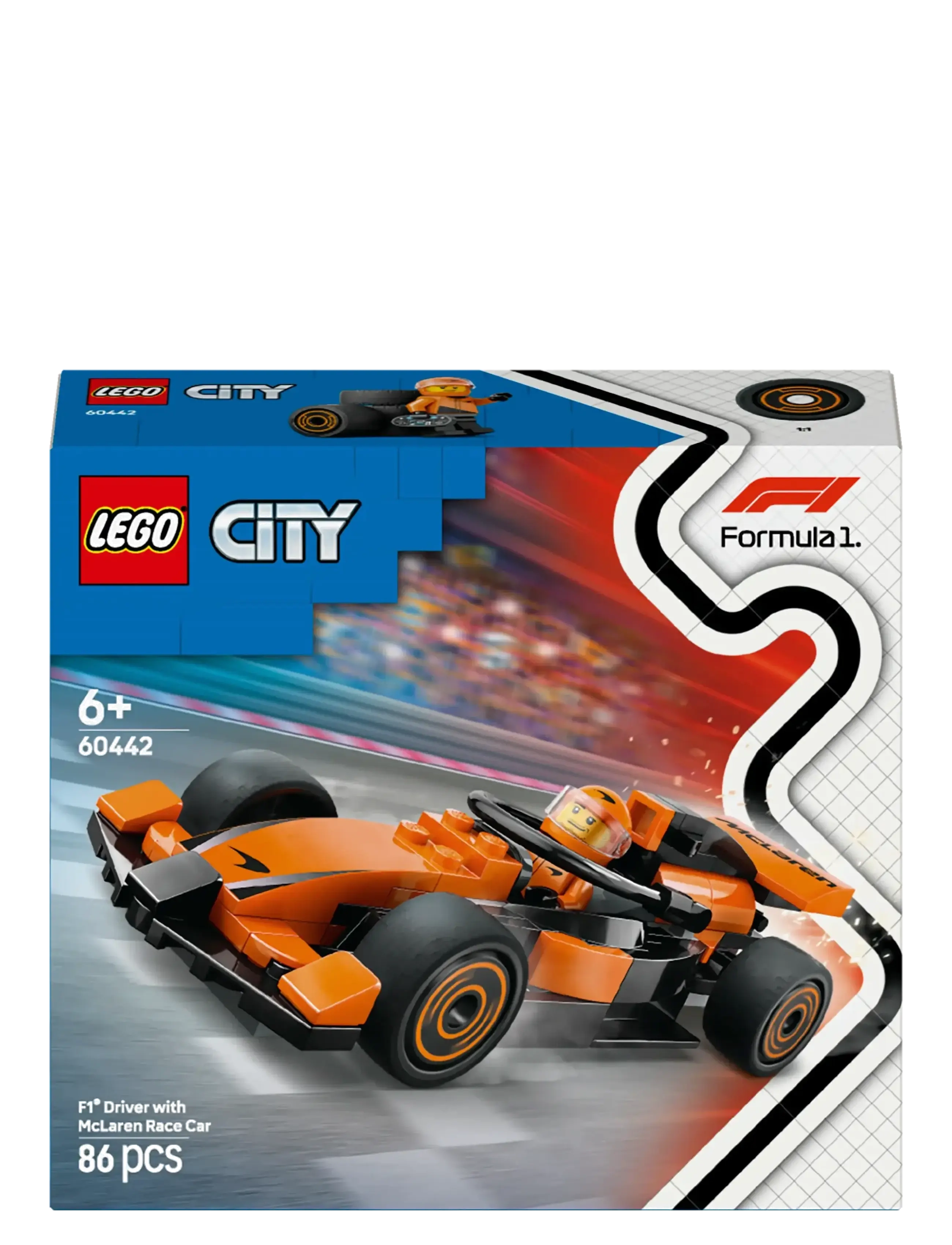 LEGO - City Driver with McLaren Race Car Mini Vehicle Toy Playset 60442 - lego formula 1 - multi - 4