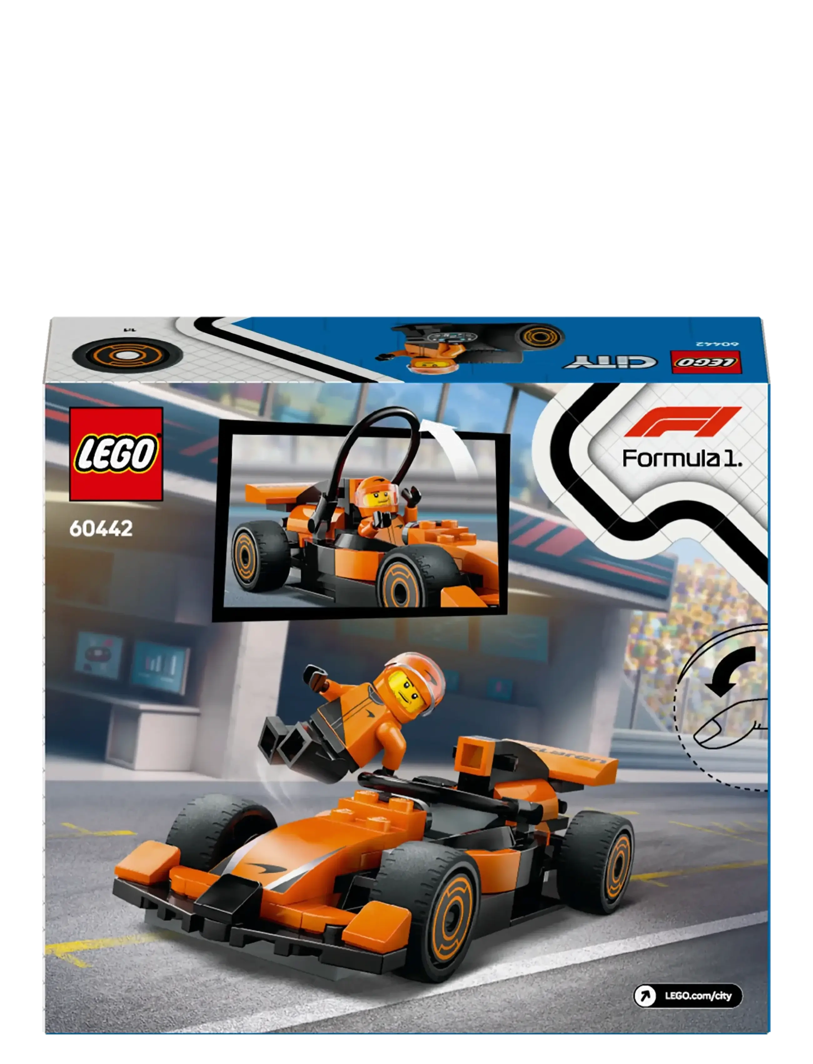 LEGO - City Driver with McLaren Race Car Mini Vehicle Toy Playset 60442 - lego formula 1 - multi - 5