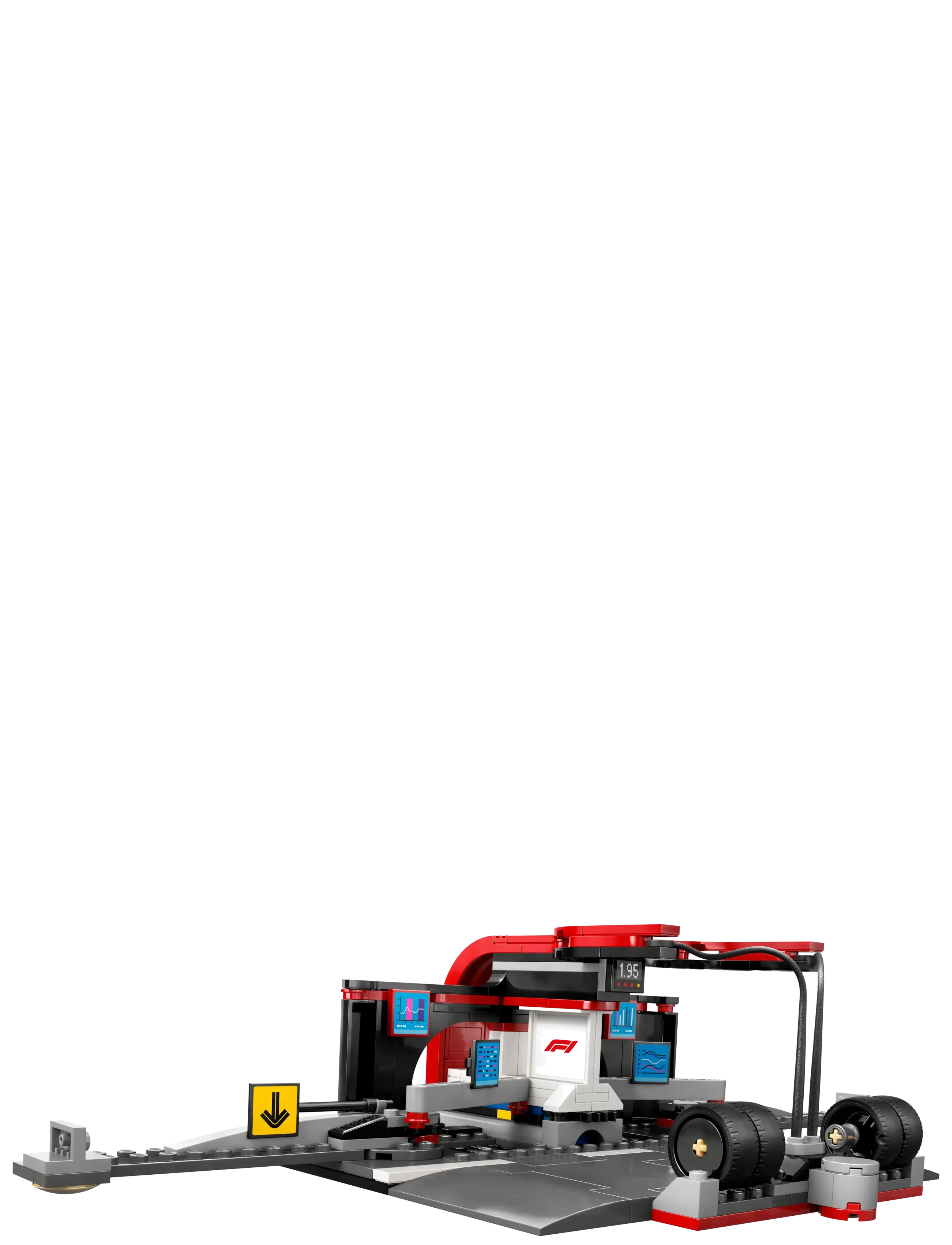 LEGO - City Pit Stop & Pit Crew with Ferrari Car Racing Vehicle Toy 60443 - lego formula 1 - multi - 2