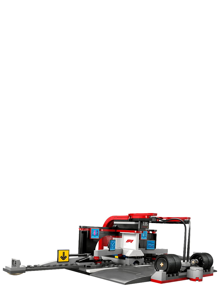 LEGO - City Pit Stop & Pit Crew with Ferrari Car Racing Vehicle Toy 60443 - lego formula 1 - multi - 2