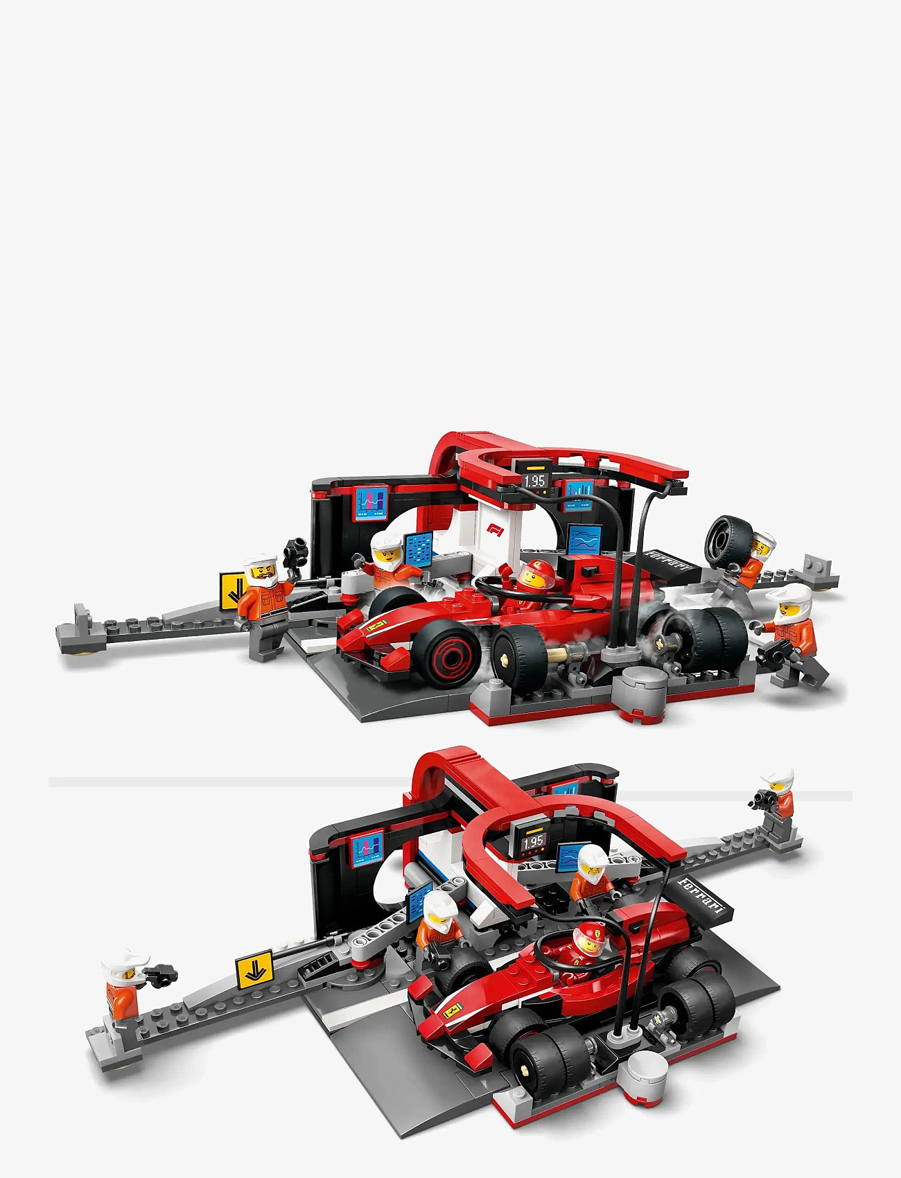 LEGO - City Pit Stop & Pit Crew with Ferrari Car Racing Vehicle Toy 60443 - lego formula 1 - multi - 3