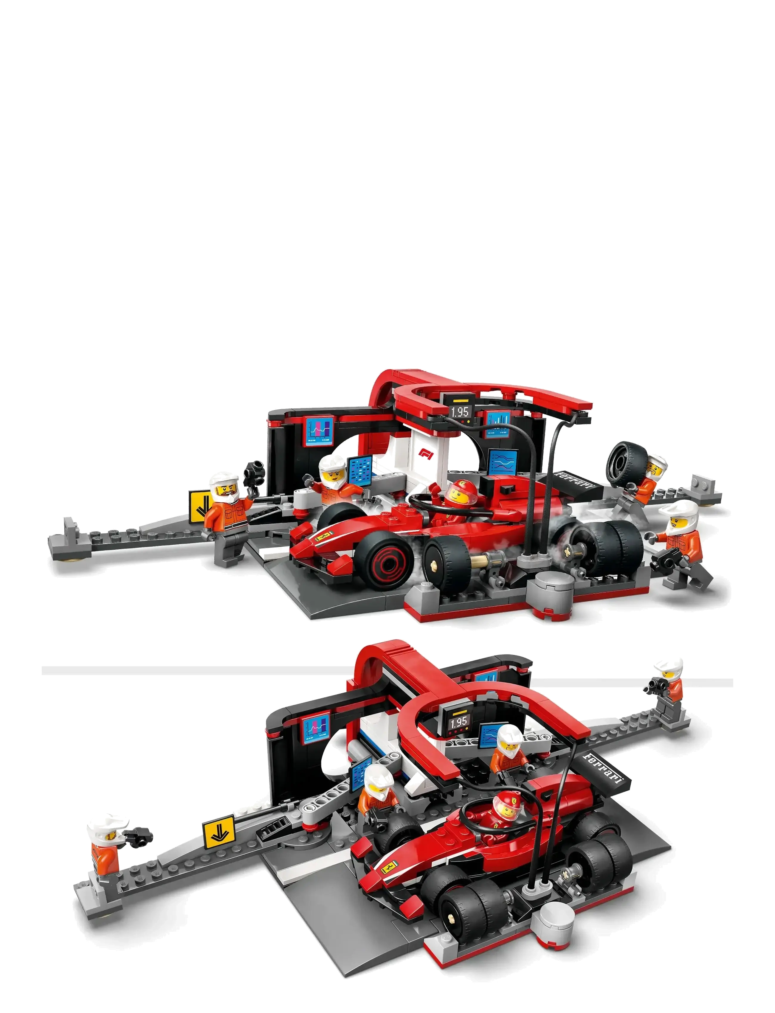 LEGO - City Pit Stop & Pit Crew with Ferrari Car Racing Vehicle Toy 60443 - lego formula 1 - multi - 3
