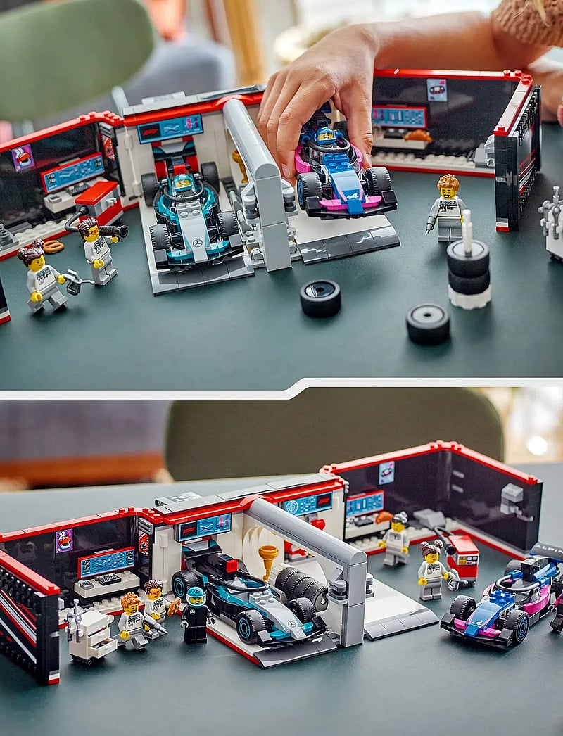 LEGO City Garage Mercedes-amg Alpine Cars Toy Playset 60444