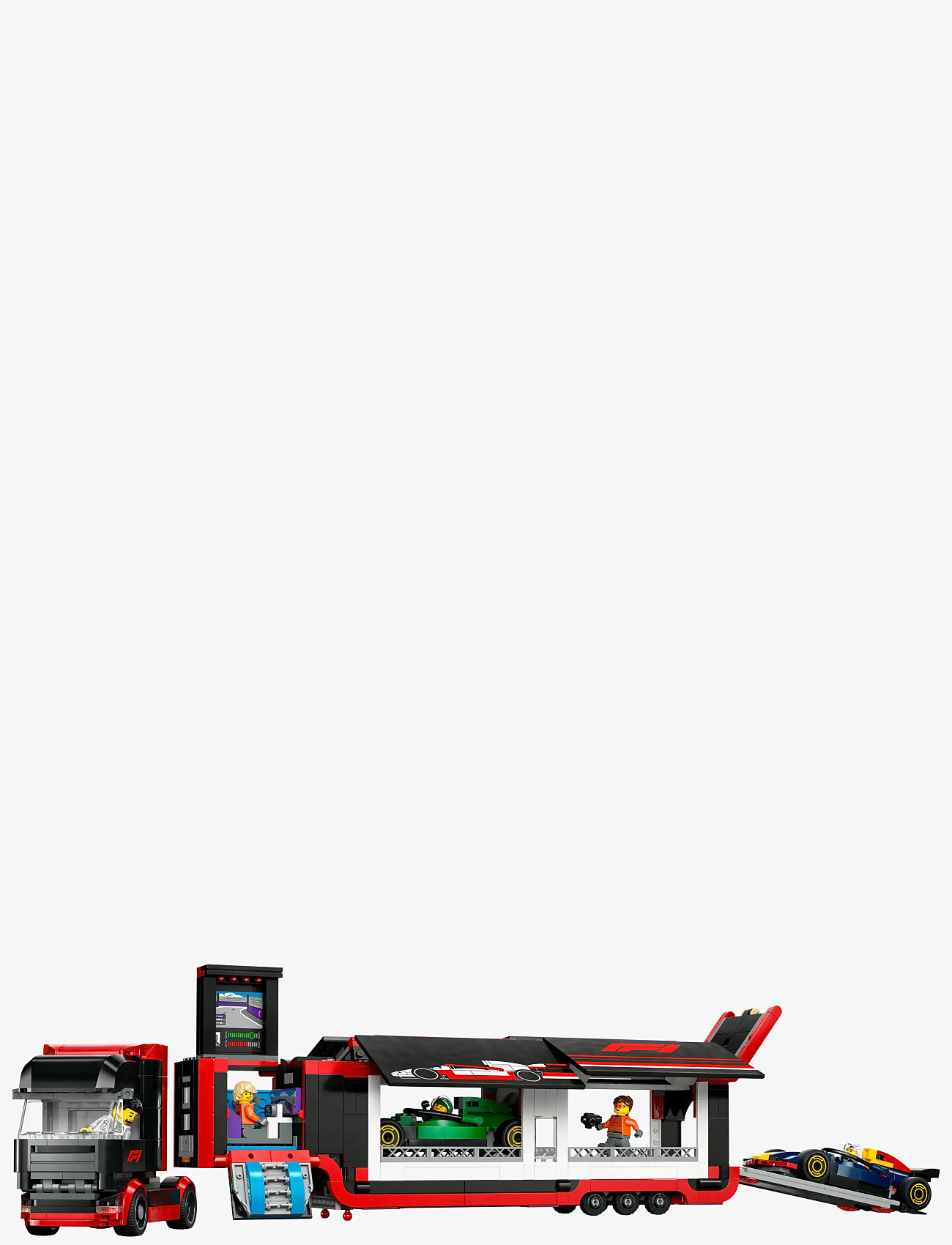 LEGO - City Truck with RB20 & AMR24 Cars Toy Racing Transporter Set - lego formula 1 - multi - 2