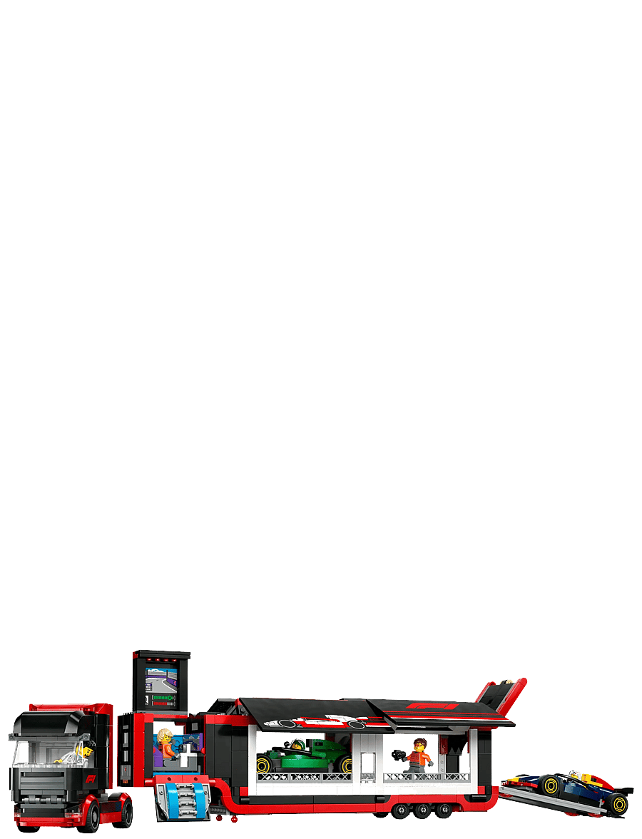 LEGO - City Truck with RB20 & AMR24 Cars Toy Racing Transporter Set - lego formula 1 - multi - 2