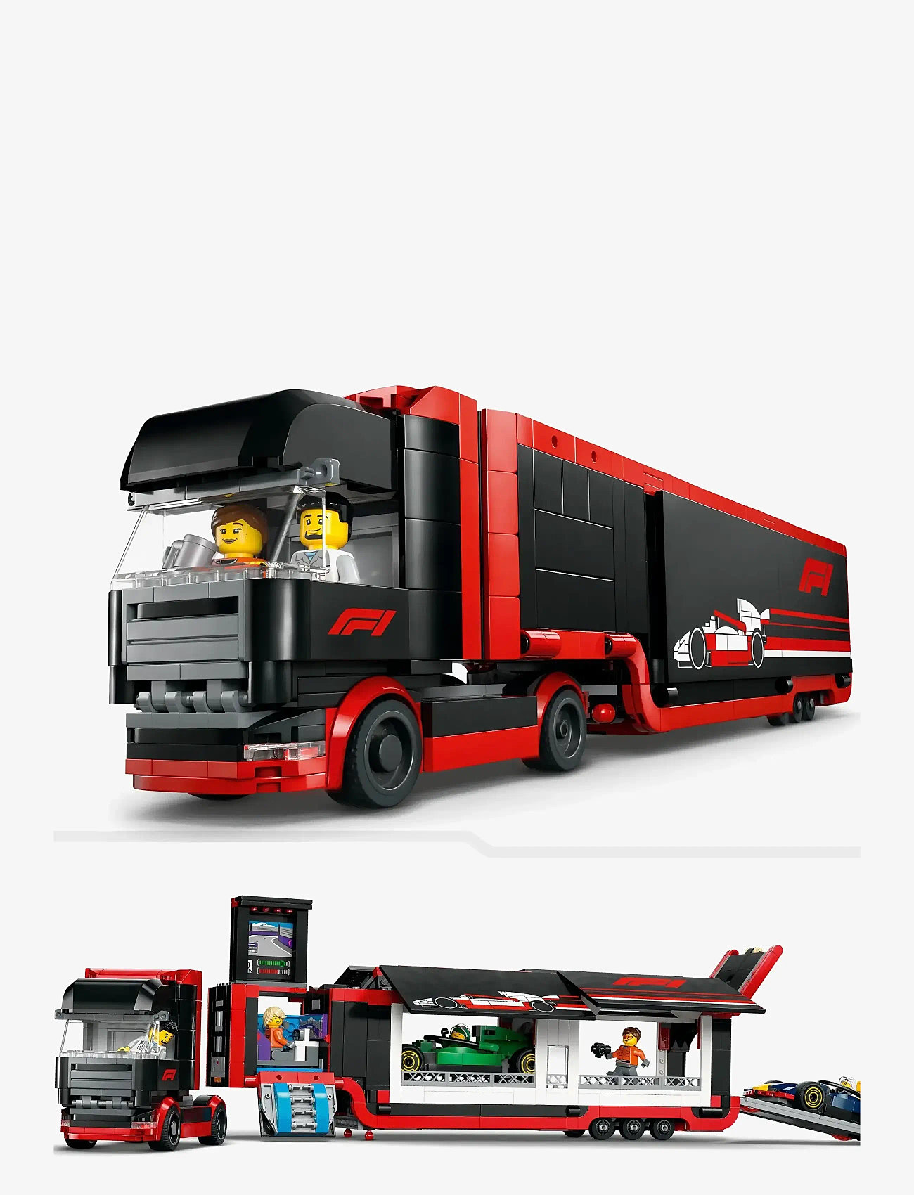 LEGO - City Truck with RB20 & AMR24 Cars Toy Racing Transporter Set - lego formula 1 - multi - 3