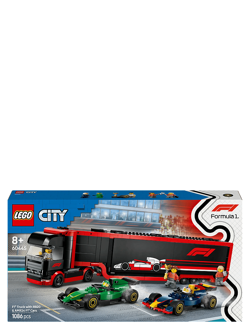 LEGO - City Truck with RB20 & AMR24 Cars Toy Racing Transporter Set - lego formula 1 - multi - 5