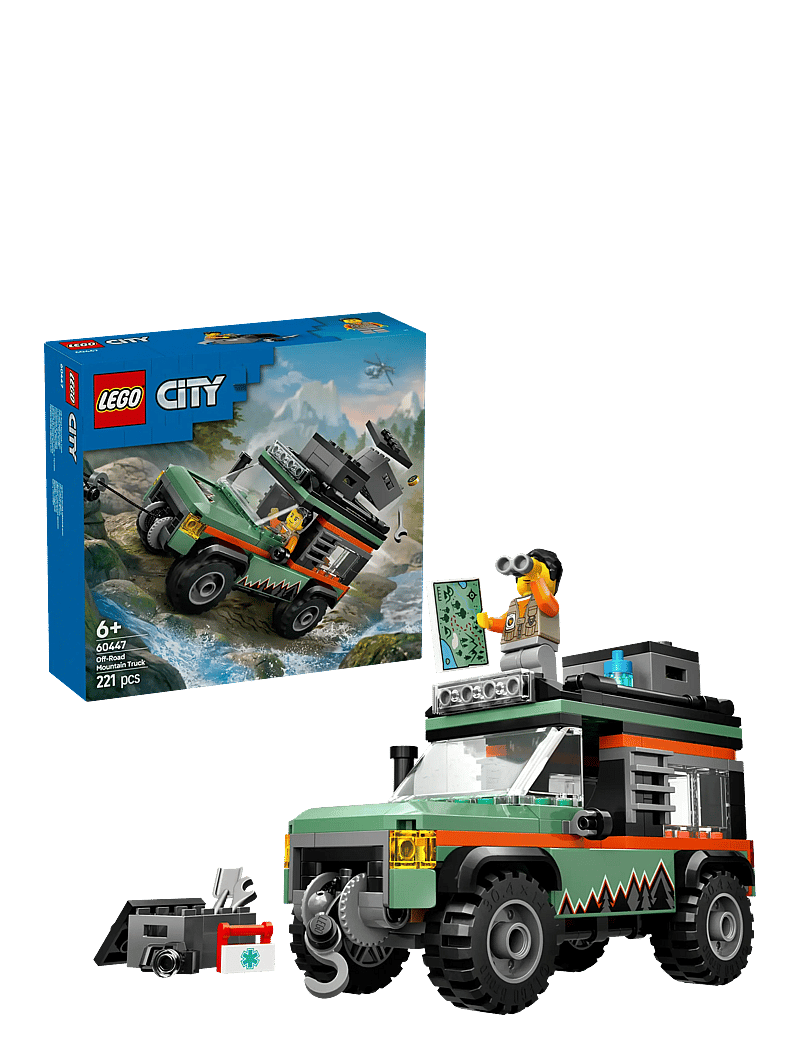 LEGO - City Off-Road 4x4 Mountain Truck Adventure Toy 60447 - lego formula 1 - multi - 0