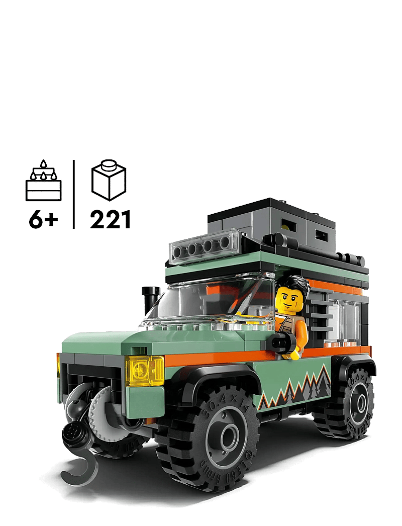 LEGO - City Off-Road 4x4 Mountain Truck Adventure Toy 60447 - lego formula 1 - multi - 1
