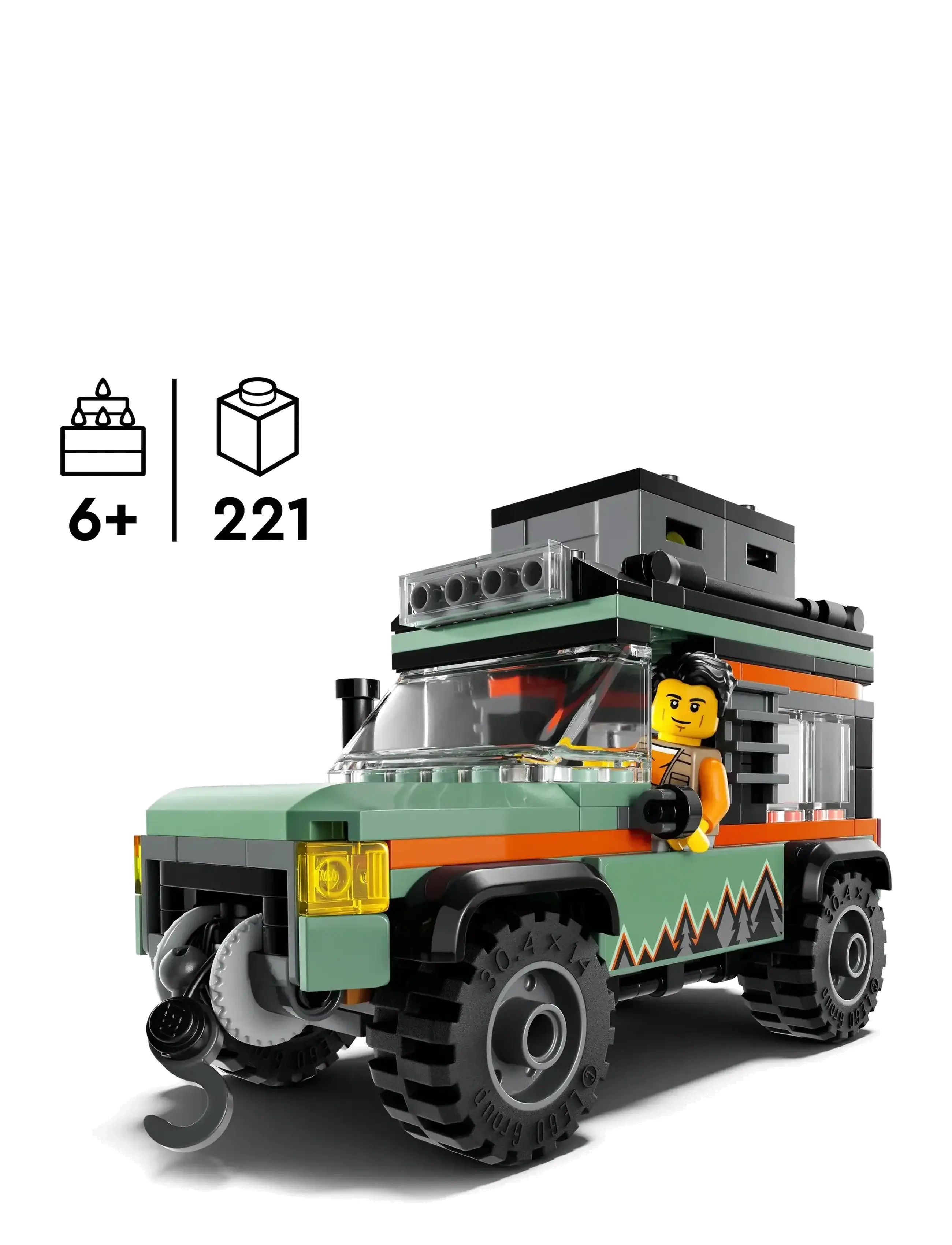 LEGO - City Off-Road 4x4 Mountain Truck Adventure Toy 60447 - lego formula 1 - multi - 1