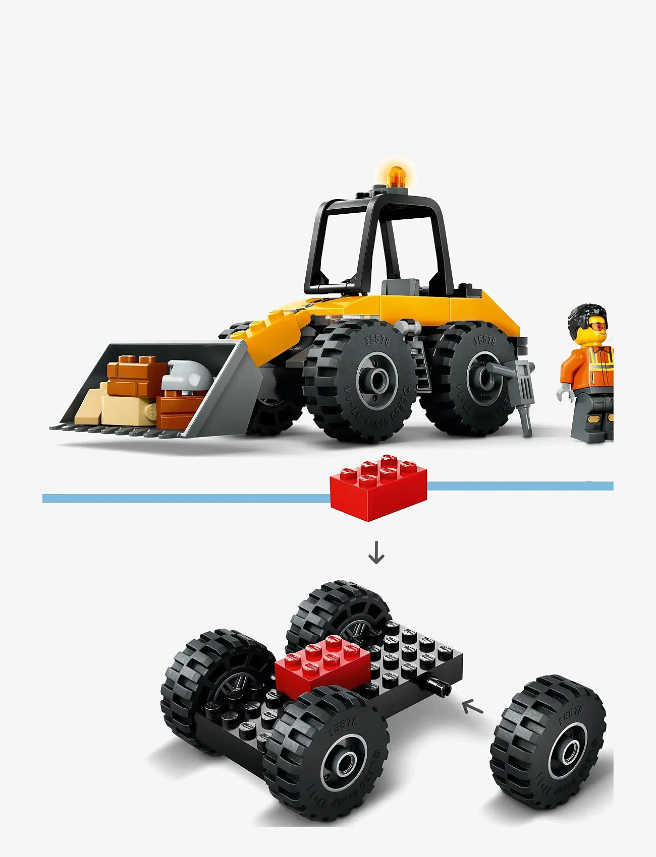 LEGO - Gul gummiged 60450 - multi - 3