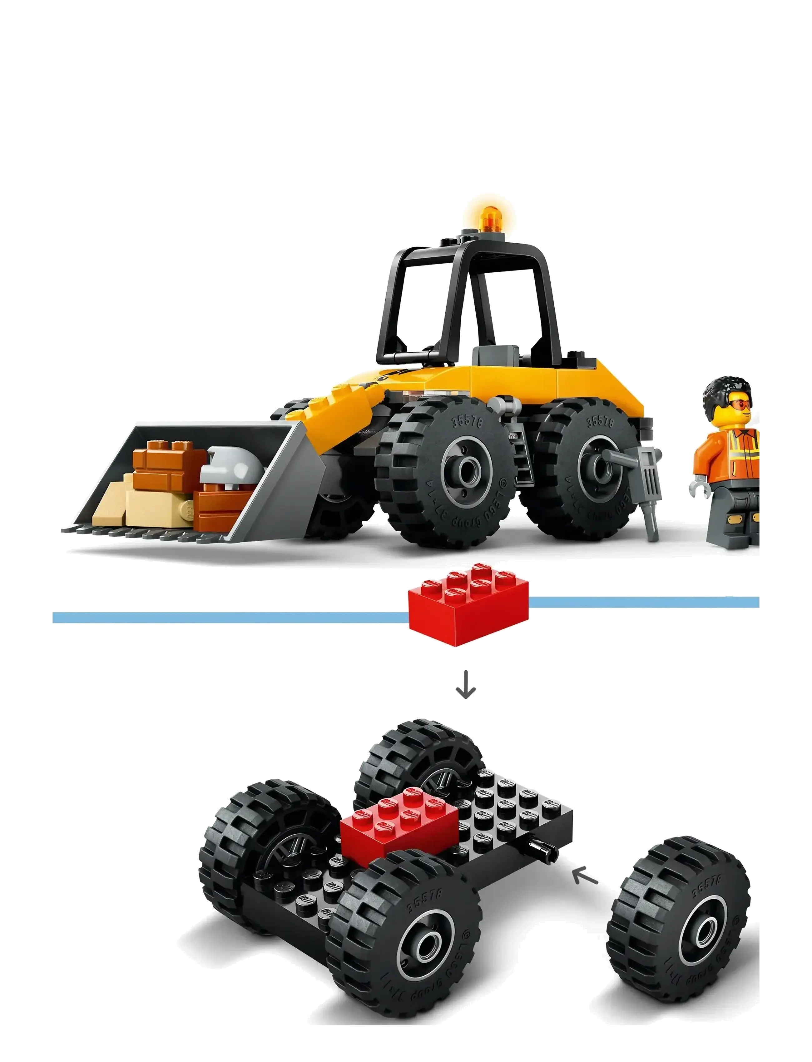 LEGO - Gul hjullaster 60450 - multi - 3