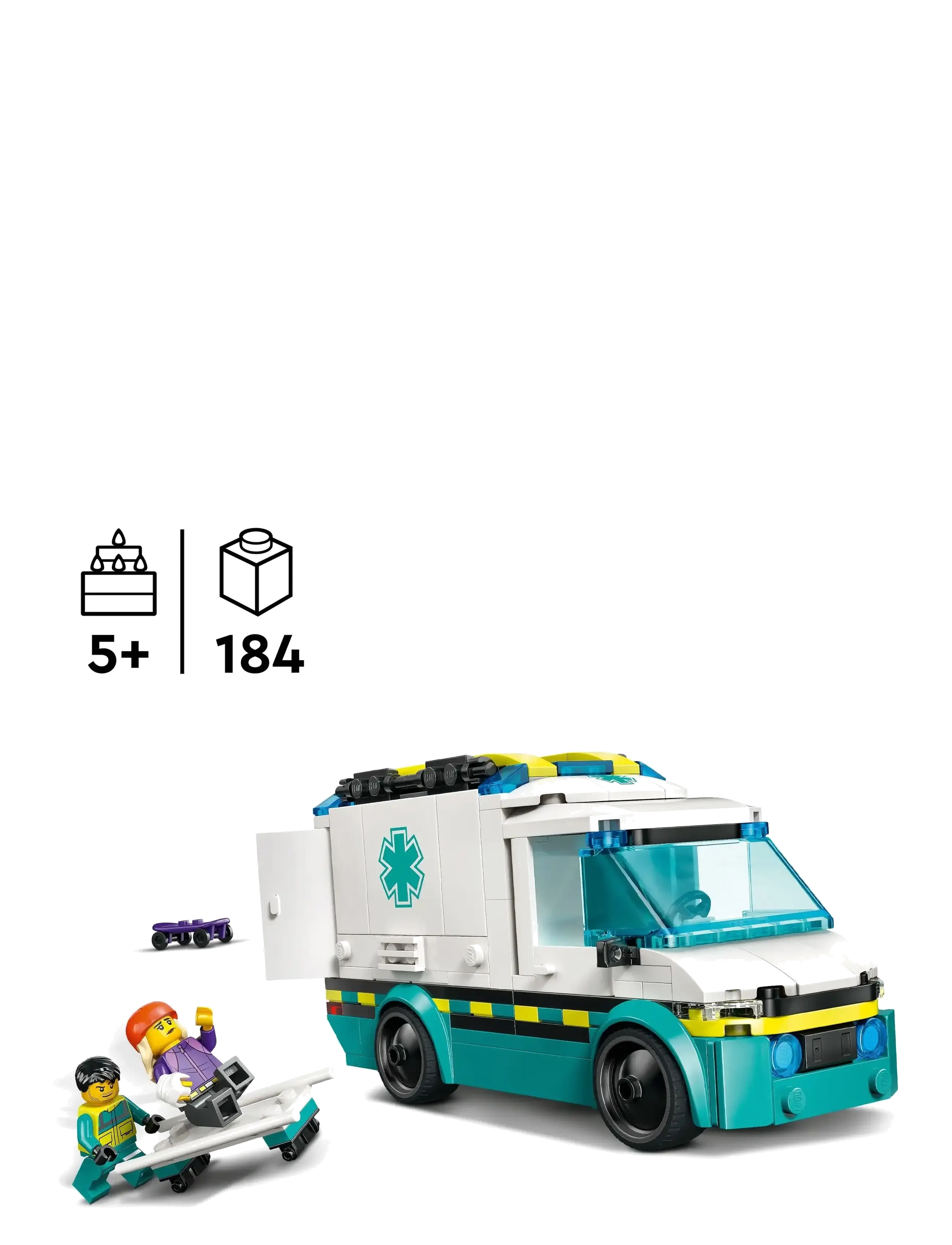 LEGO - Akutambulans 60451 - lego® city - multi - 1