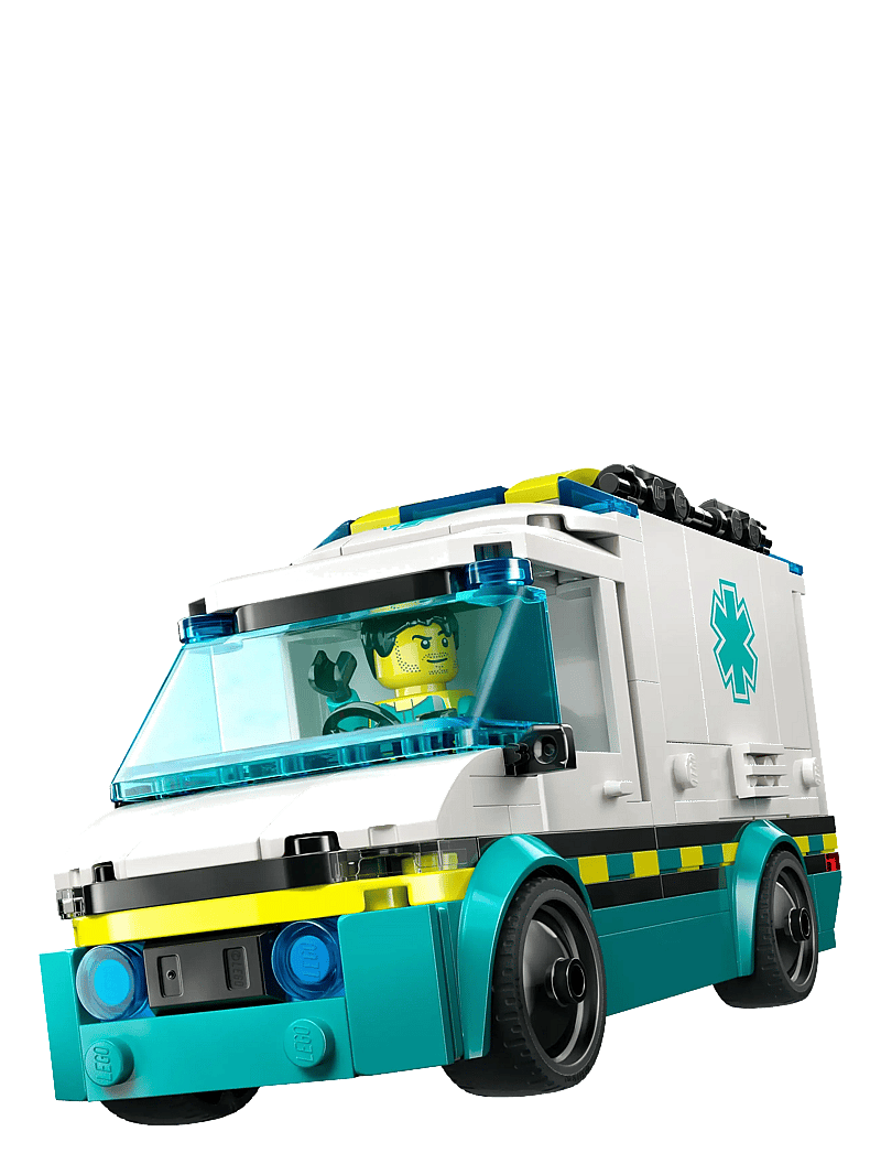 LEGO - City Emergency Ambulance Toy Truck Building Set 60451 - lego city - multi - 2
