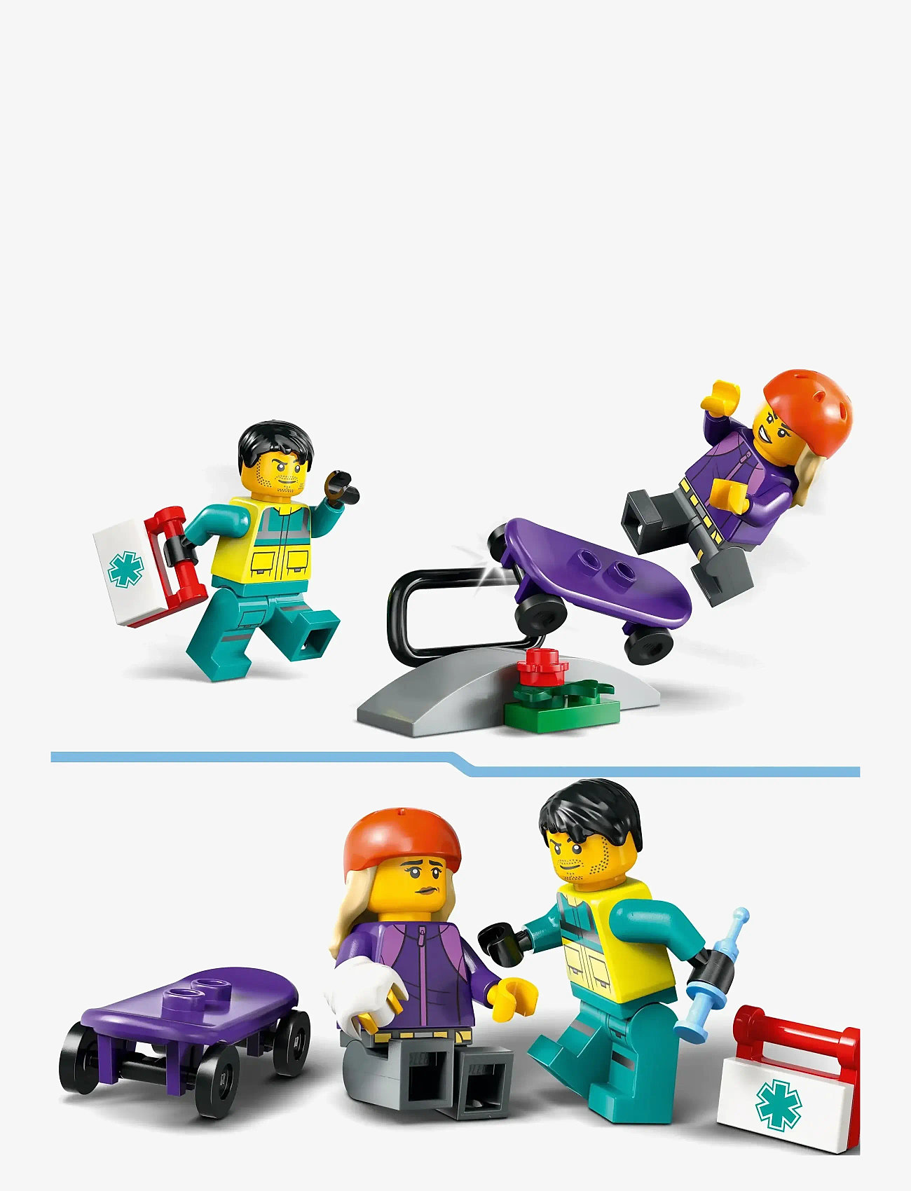 LEGO - City Emergency Ambulance Toy Truck Building Set 60451 - multi - 4