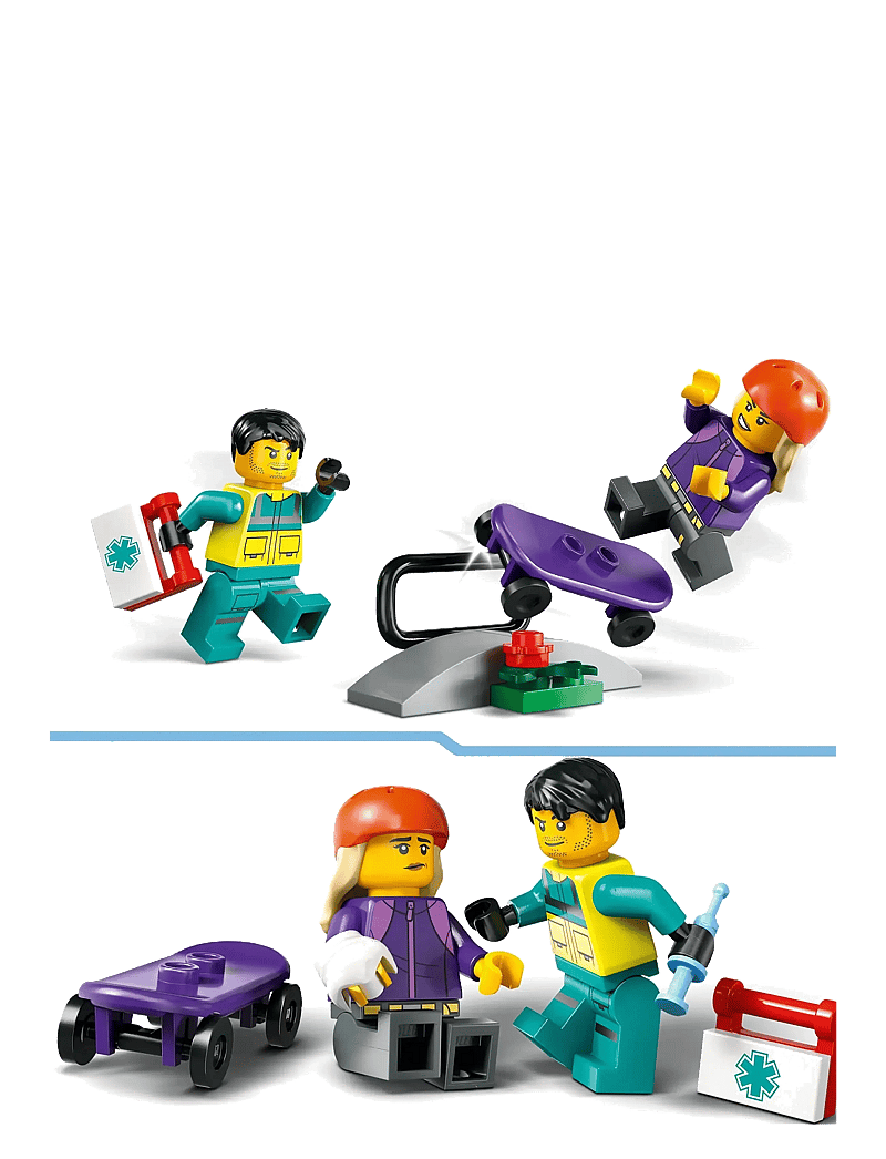 LEGO - City Emergency Ambulance Toy Truck Building Set 60451 - lego city - multi - 4