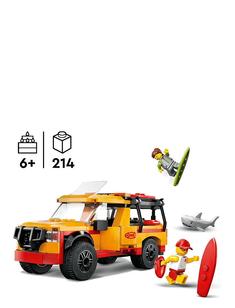 LEGO - City Lifeguard Beach Rescue Truck Playset 60453 - lego city - multi - 1