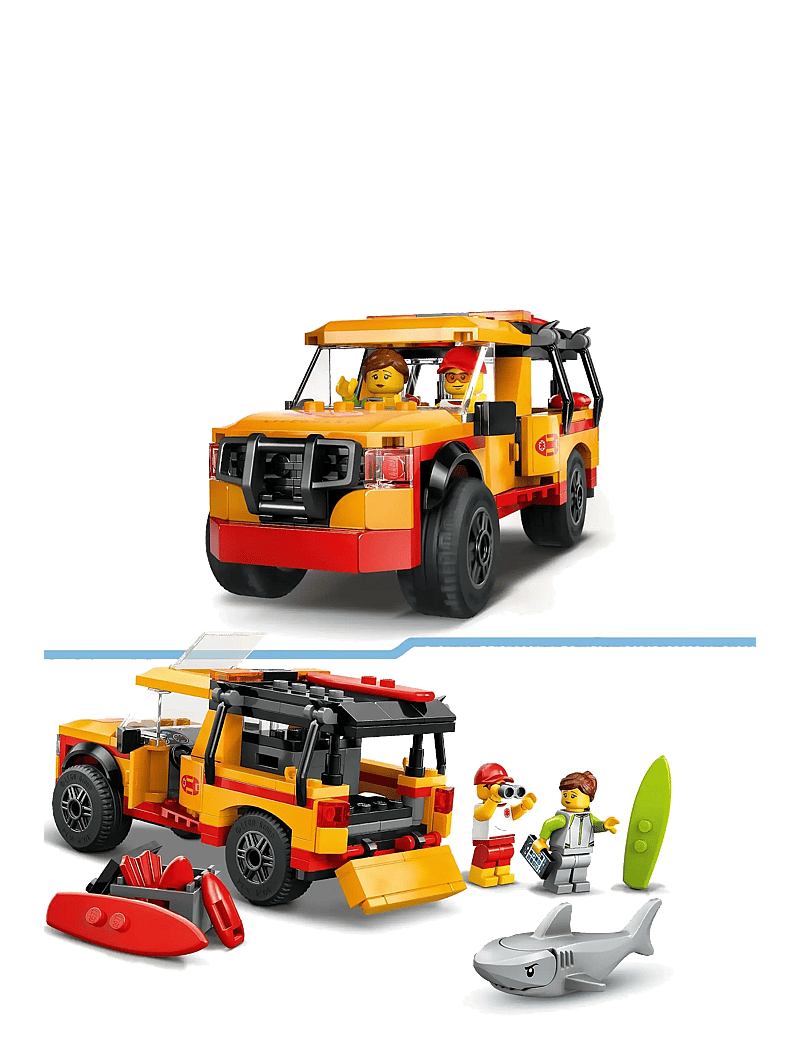 LEGO - City Lifeguard Beach Rescue Truck Playset 60453 - lego city - multi - 3