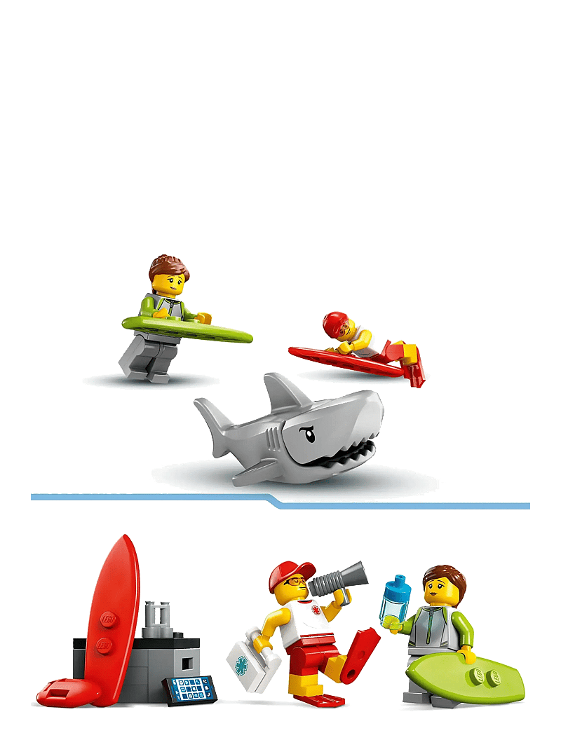 LEGO - City Lifeguard Beach Rescue Truck Playset 60453 - lego city - multi - 4