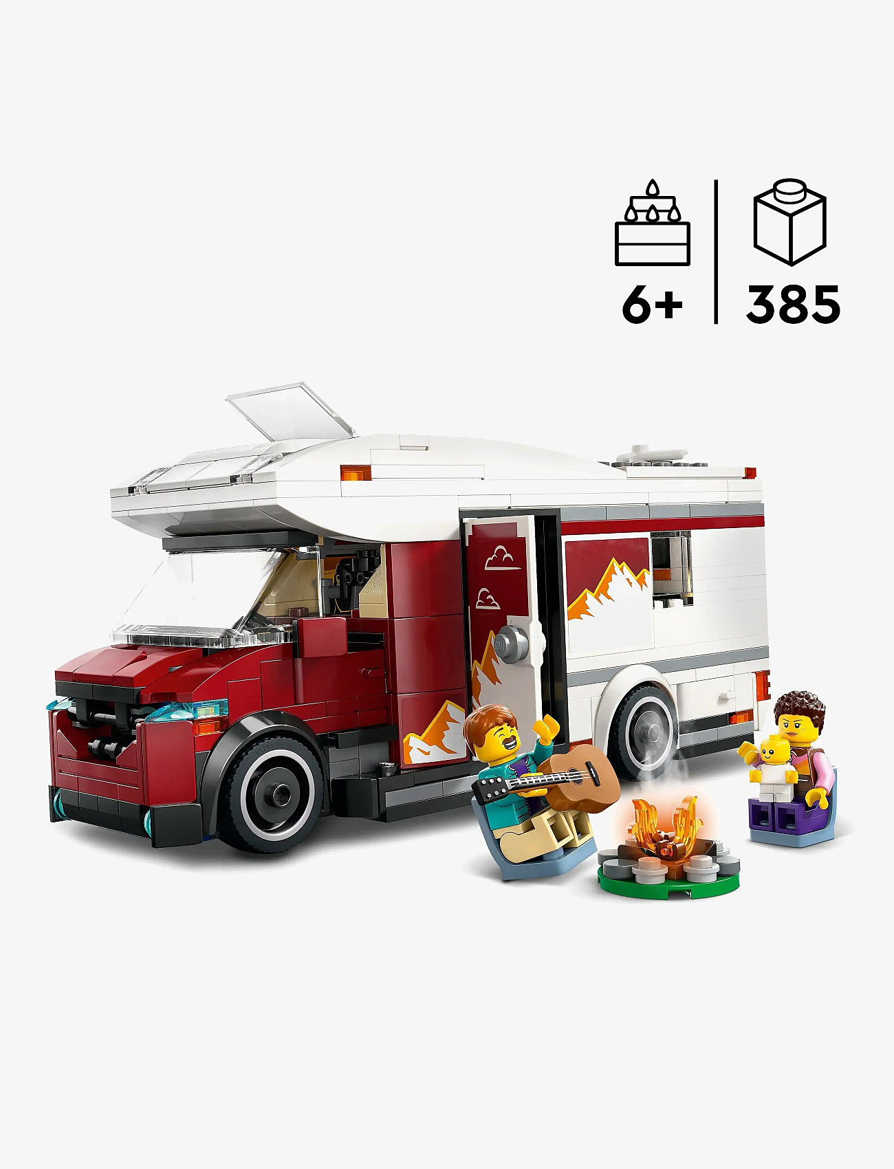 LEGO - City Holiday Adventure Camper Van Toy Vehicle Set 60454 - lego city - multi - 1