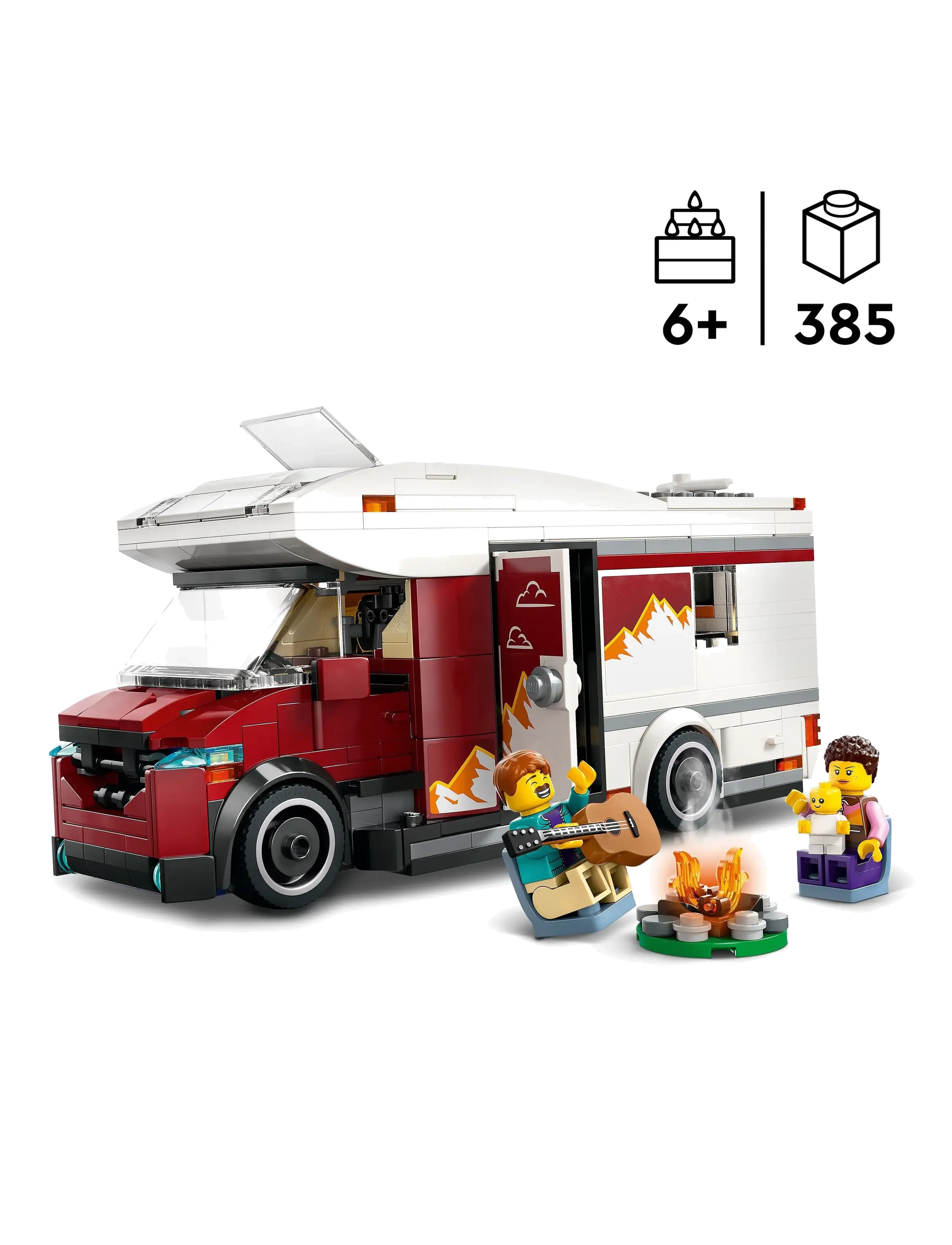 LEGO - City Holiday Adventure Camper Van Toy Vehicle Set 60454 - lego city - multi - 1