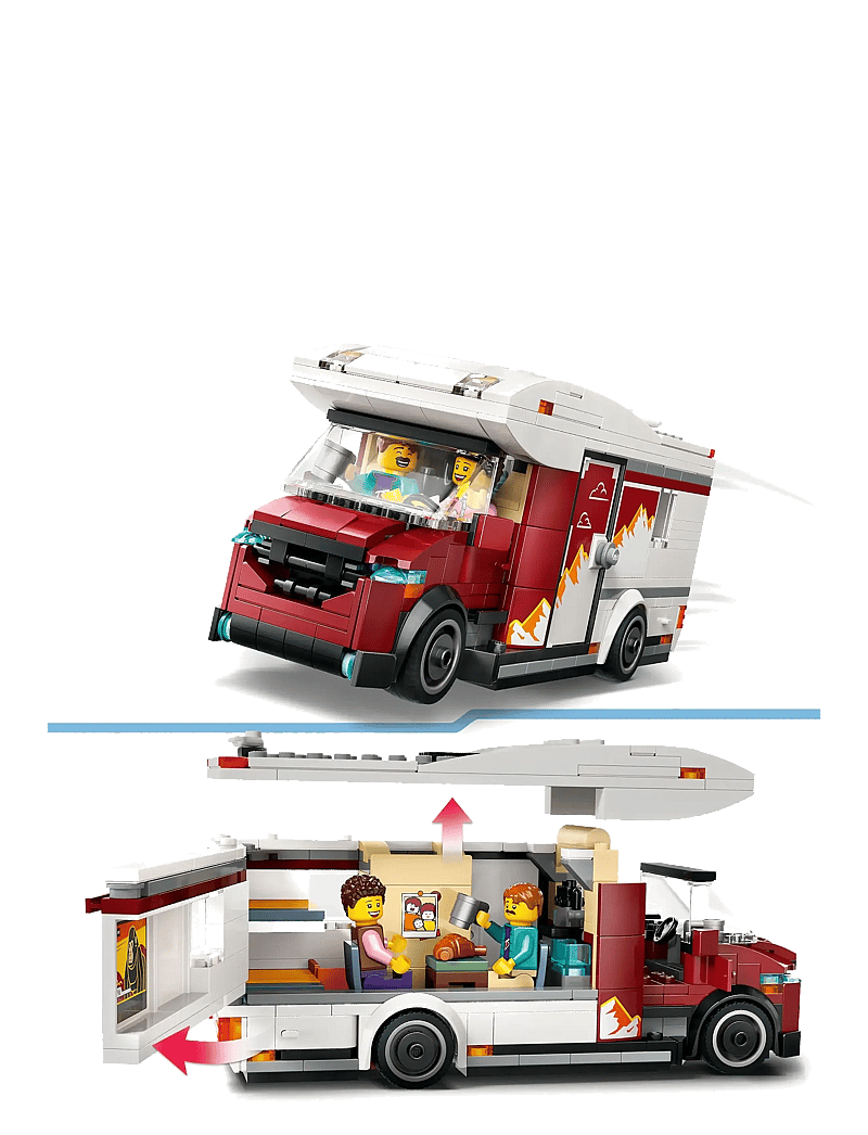 LEGO - City Holiday Adventure Camper Van Toy Vehicle Set 60454 - multi - 3