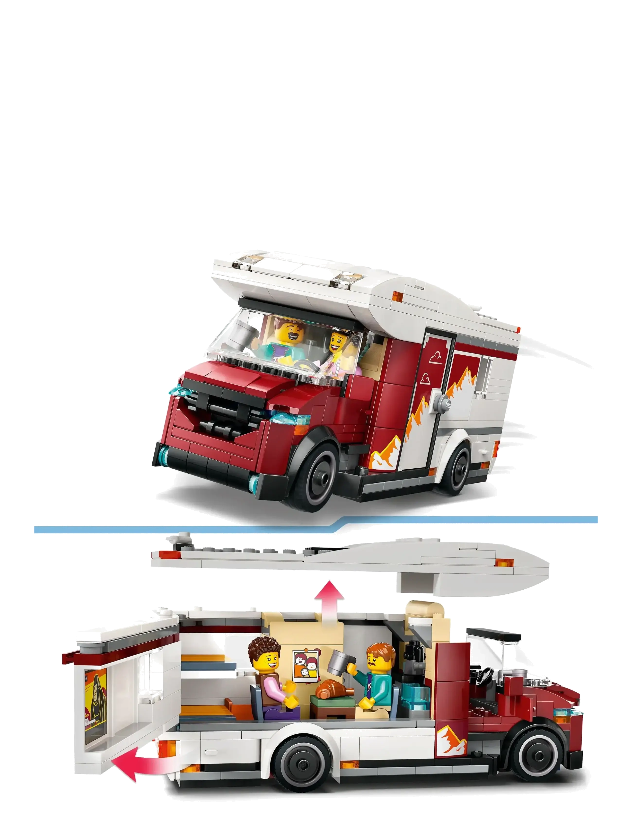 LEGO - City Holiday Adventure Camper Van Toy Vehicle Set 60454 - lego city - multi - 3