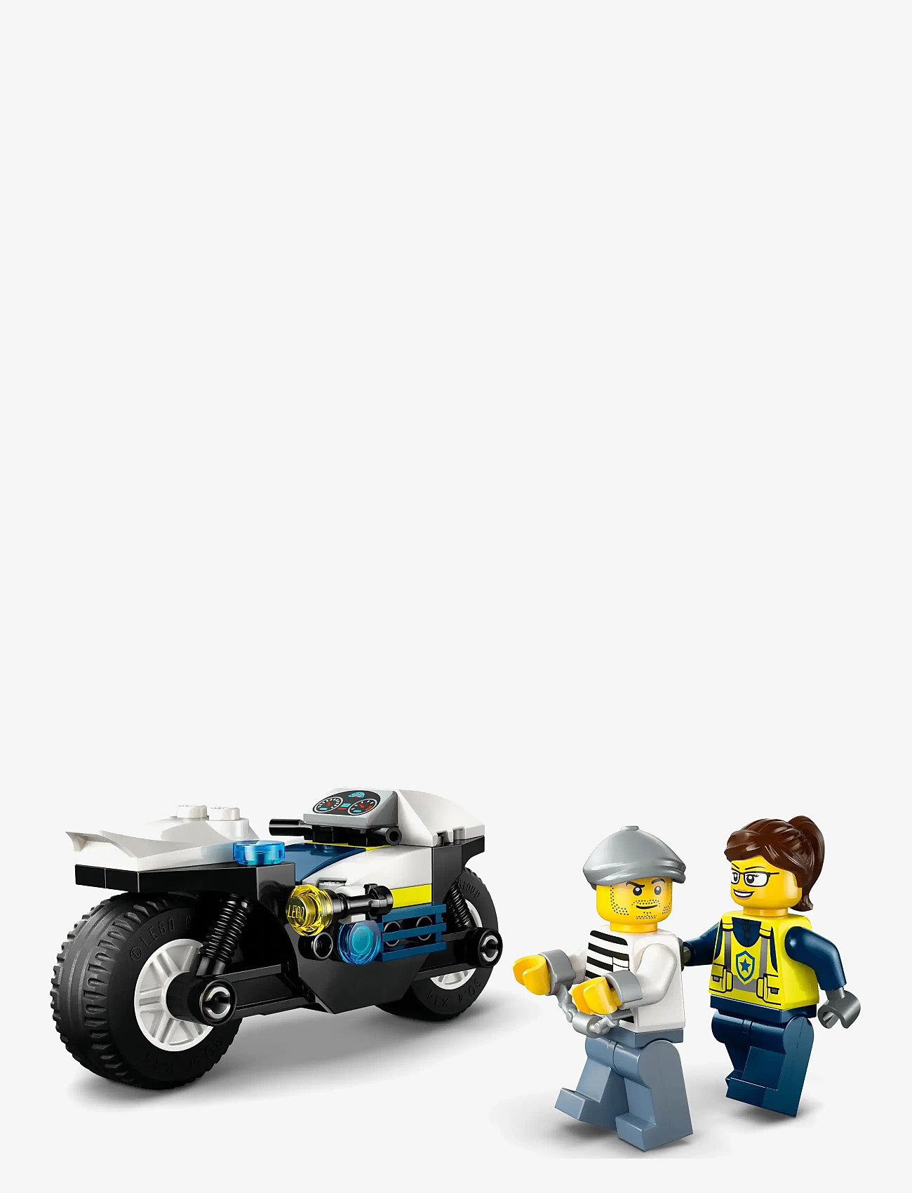LEGO - City Police Motorcycle Chase Toy, Motorbike Set for Ages 4 and over 60455 - lego city - multi - 5