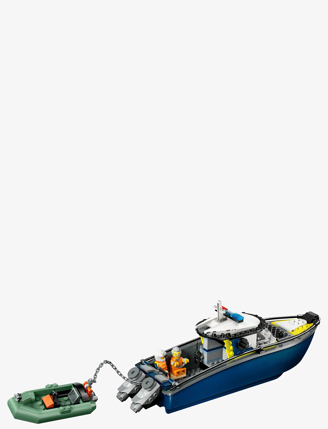 LEGO City Police Boat Chase Toy With A Floatable Speedboat And