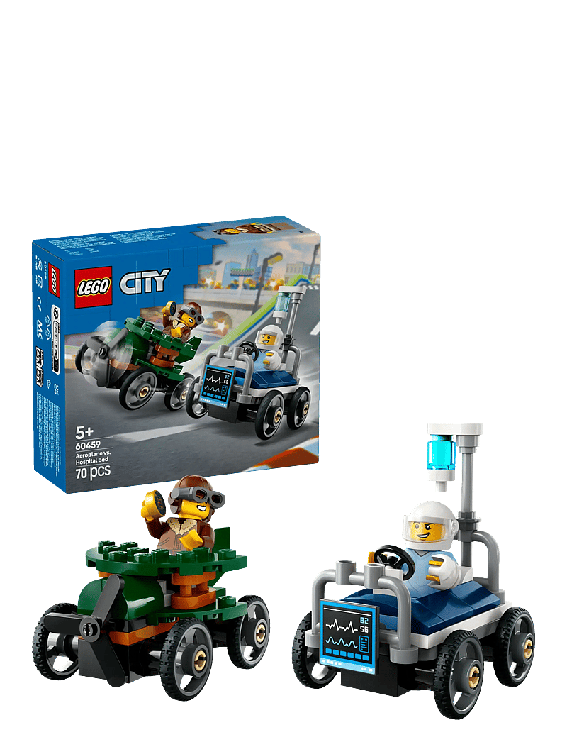 LEGO City Aeroplane Hospital Bed Race Car Pack Soapbox