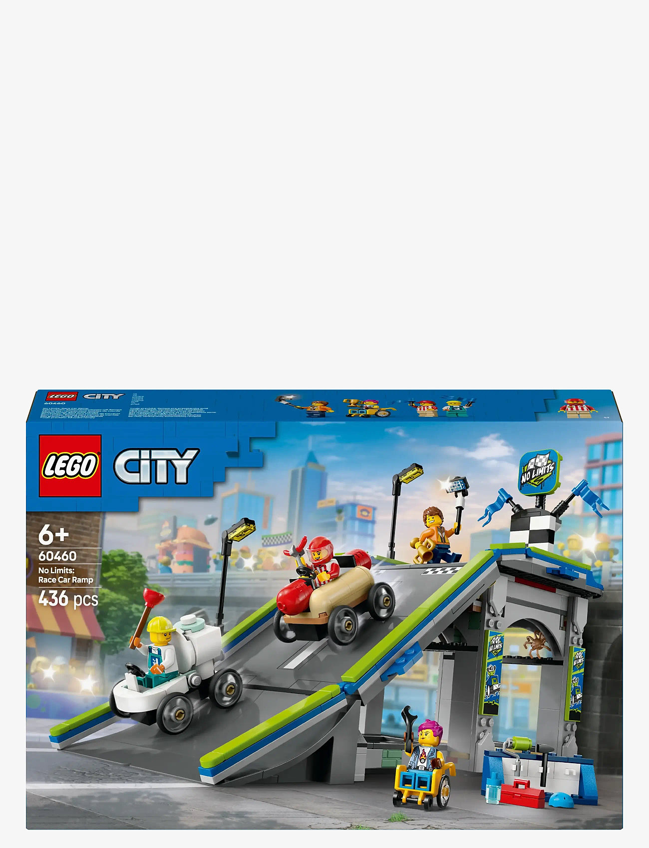 LEGO - City No Limits: Race Car Ramp Track Toy Soapbox-Racing Set 60460 - multi - 5