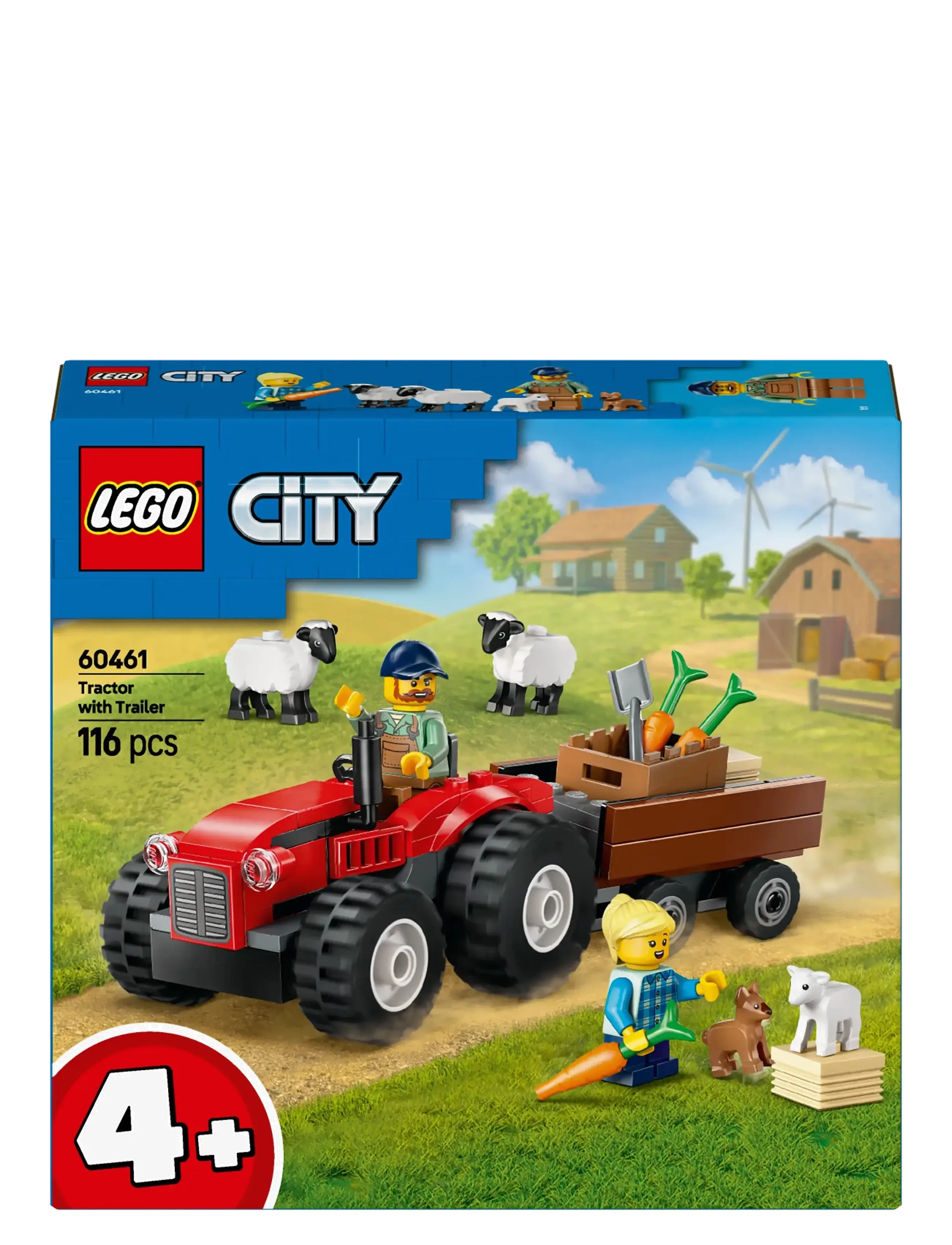 LEGO - Rød traktor med anhænger og får 60461 - multi - 5