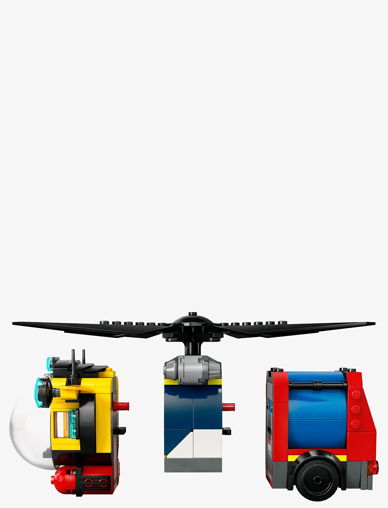 LEGO - City Helicopter, Fire Engine & Submarine Remix Toy Building Set 60462 - lego city - multi - 3