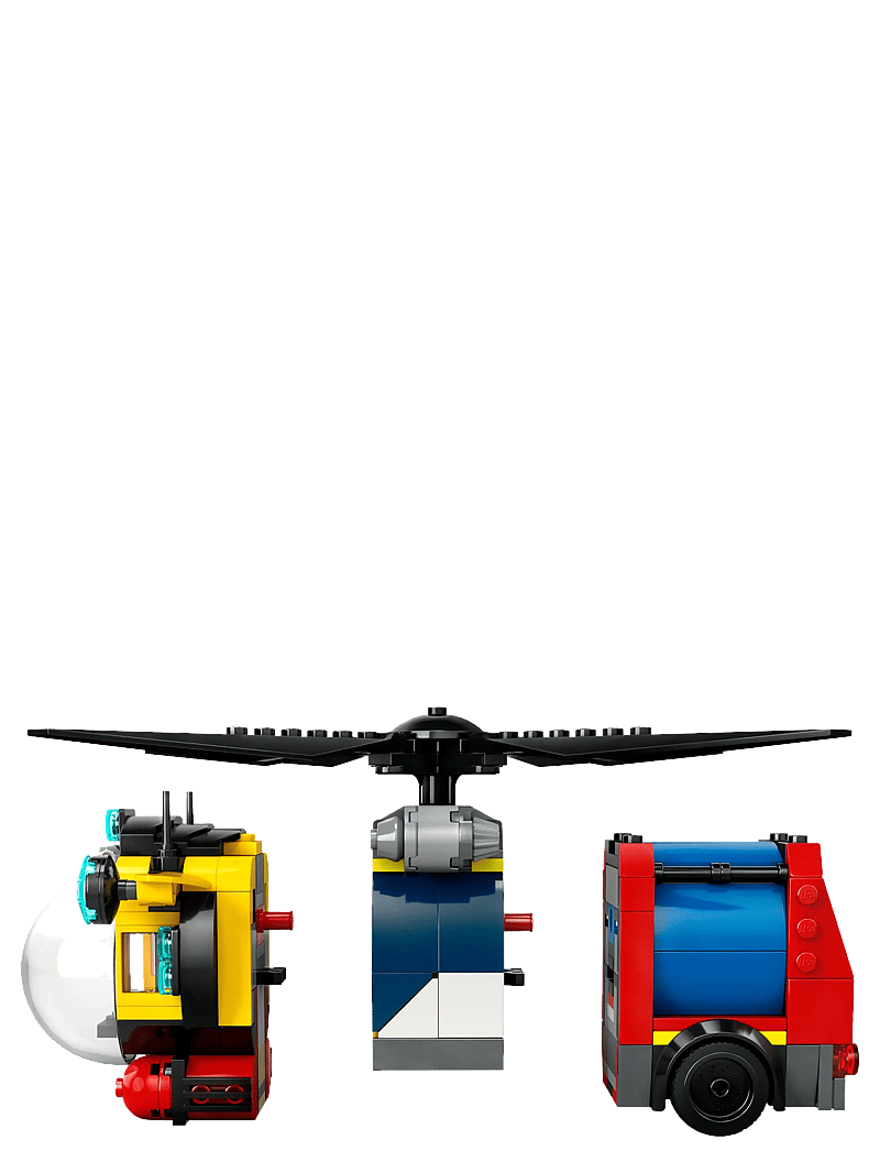 LEGO City Helicopter, Fire Engine Submarine Remix Toy Building