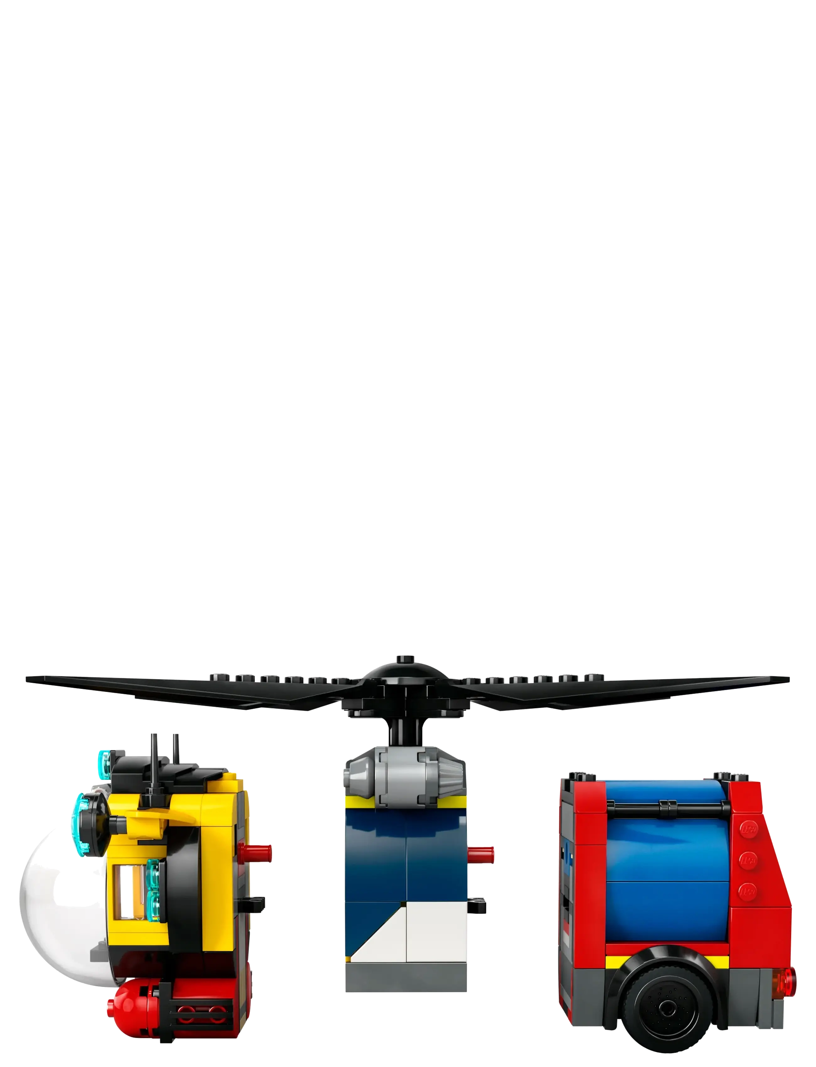 LEGO - City Helicopter, Fire Engine & Submarine Remix Toy Building Set 60462 - lego city - multi - 3